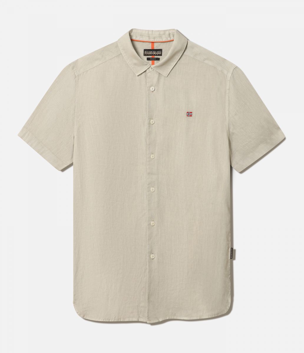 CAMICIE Uomo NAPAPIJRI G-CRETON SS - MP0A4G31 GI8 GREEN EUCALYPT