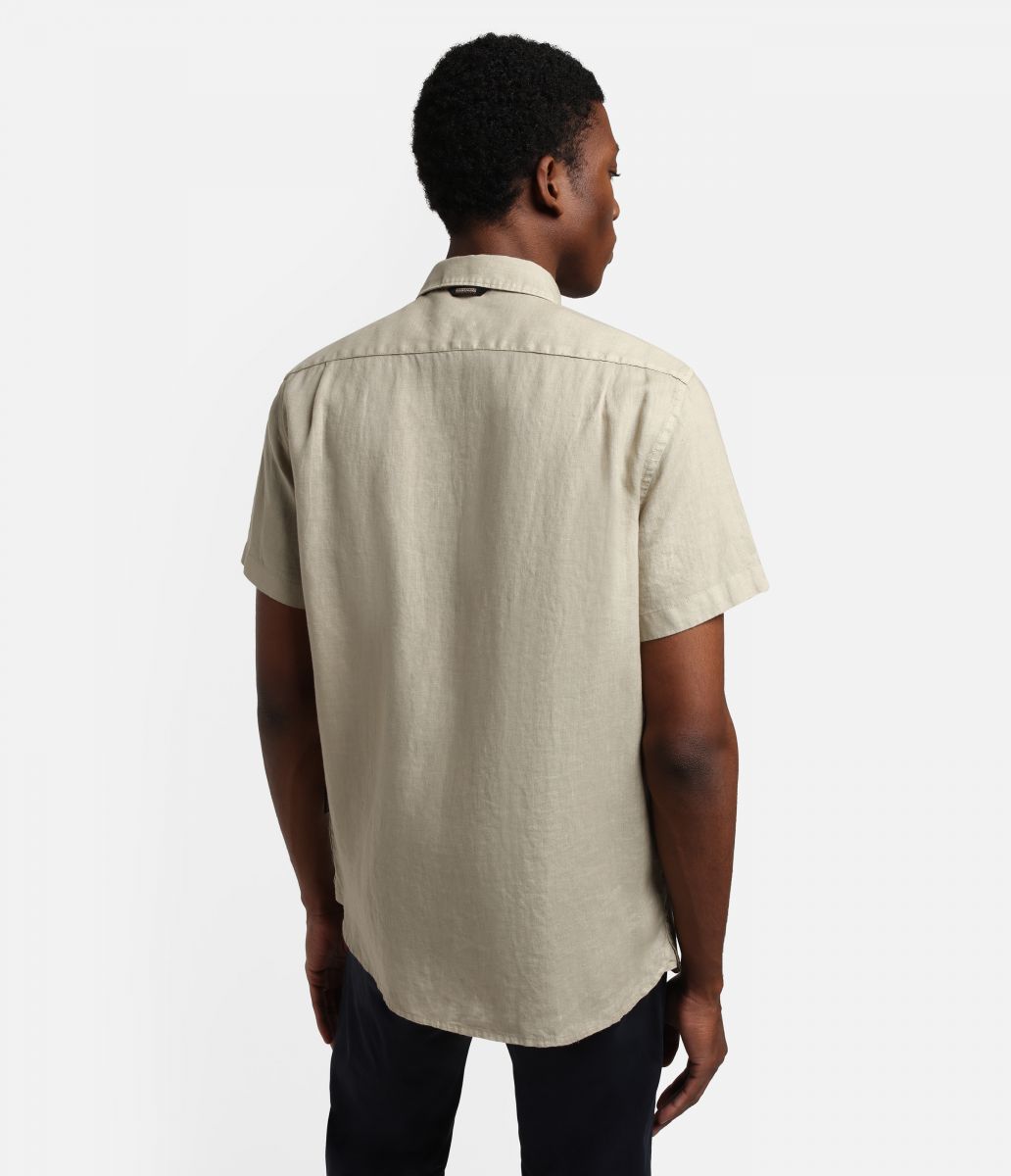 CAMICIE Uomo NAPAPIJRI G-CRETON SS - MP0A4G31 GI8 GREEN EUCALYPT