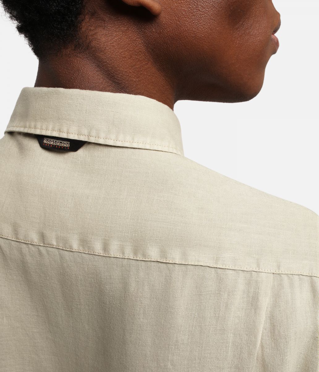 CAMICIE Uomo NAPAPIJRI G-CRETON SS - MP0A4G31 GI8 GREEN EUCALYPT