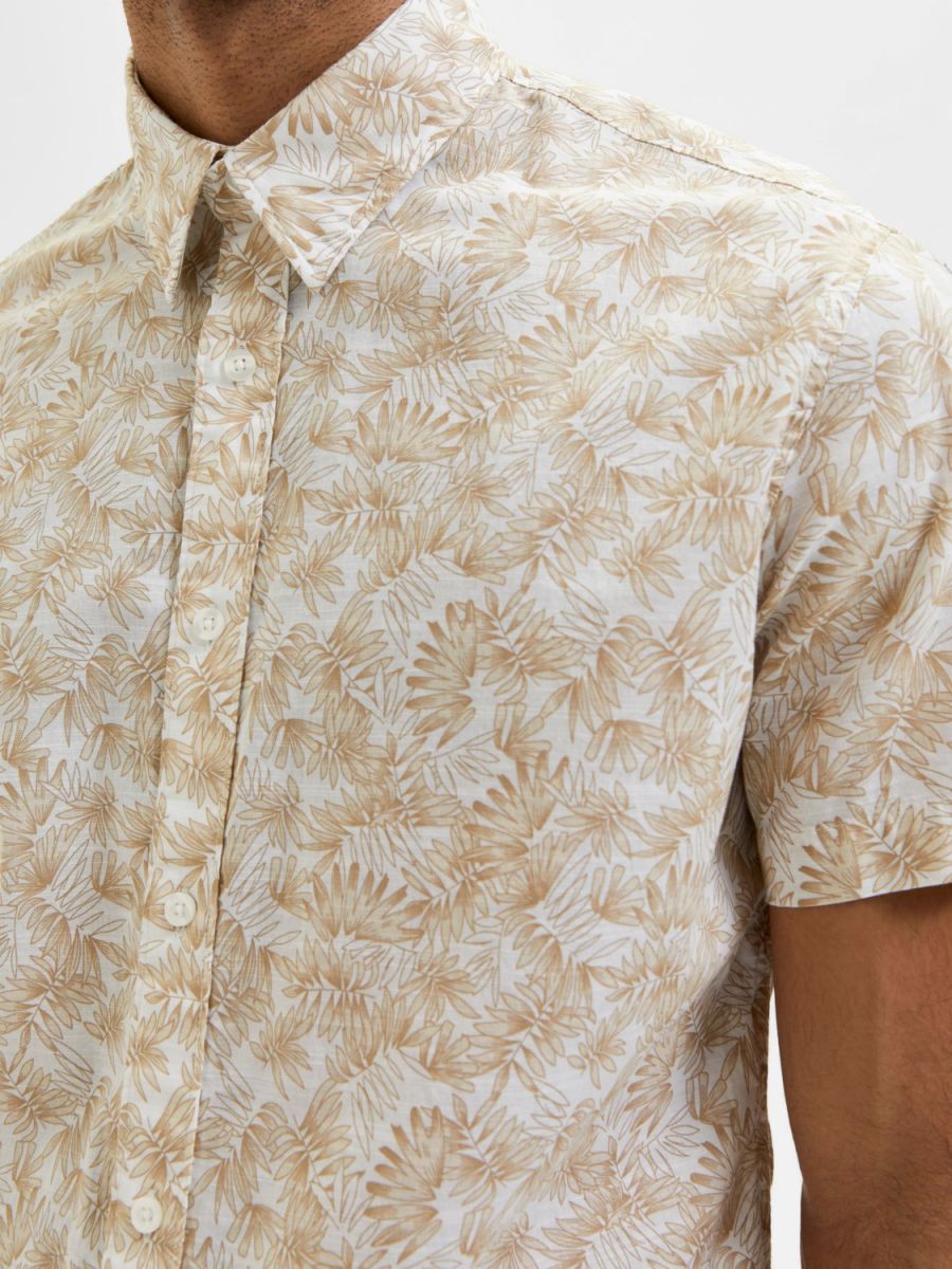 CAMICIE Uomo SELECTED 16084664 REGPERL OATMEAL
