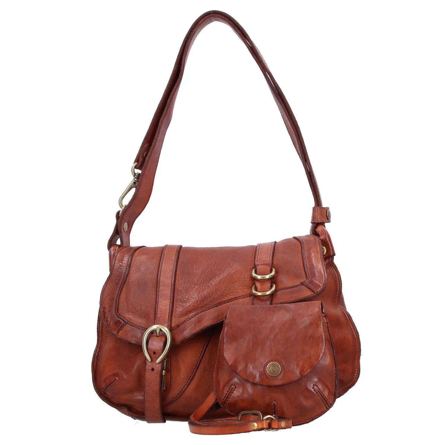 Campomaggi Borsa a tracolla in pelle 24 cm