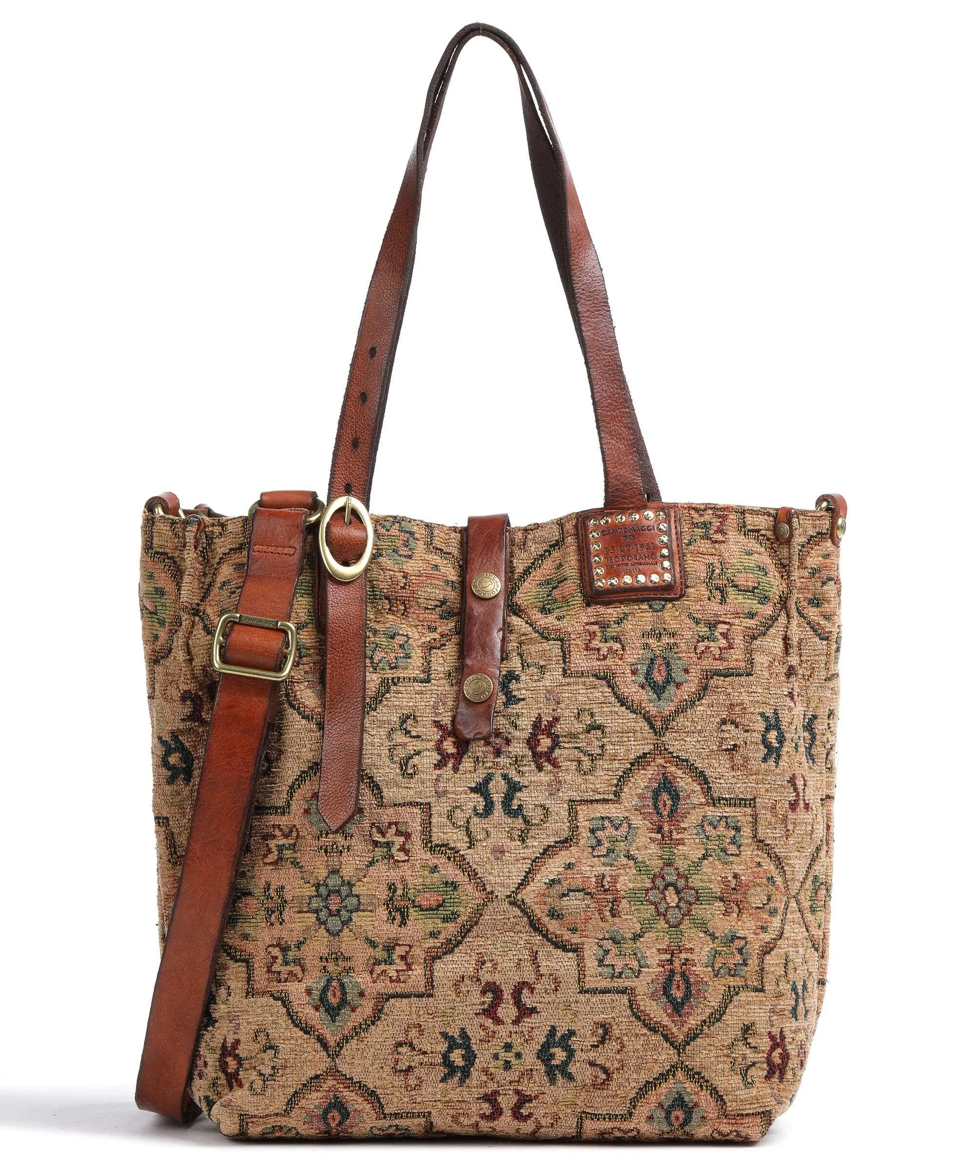  Campomaggi Borsa shopper poliestere marrone  