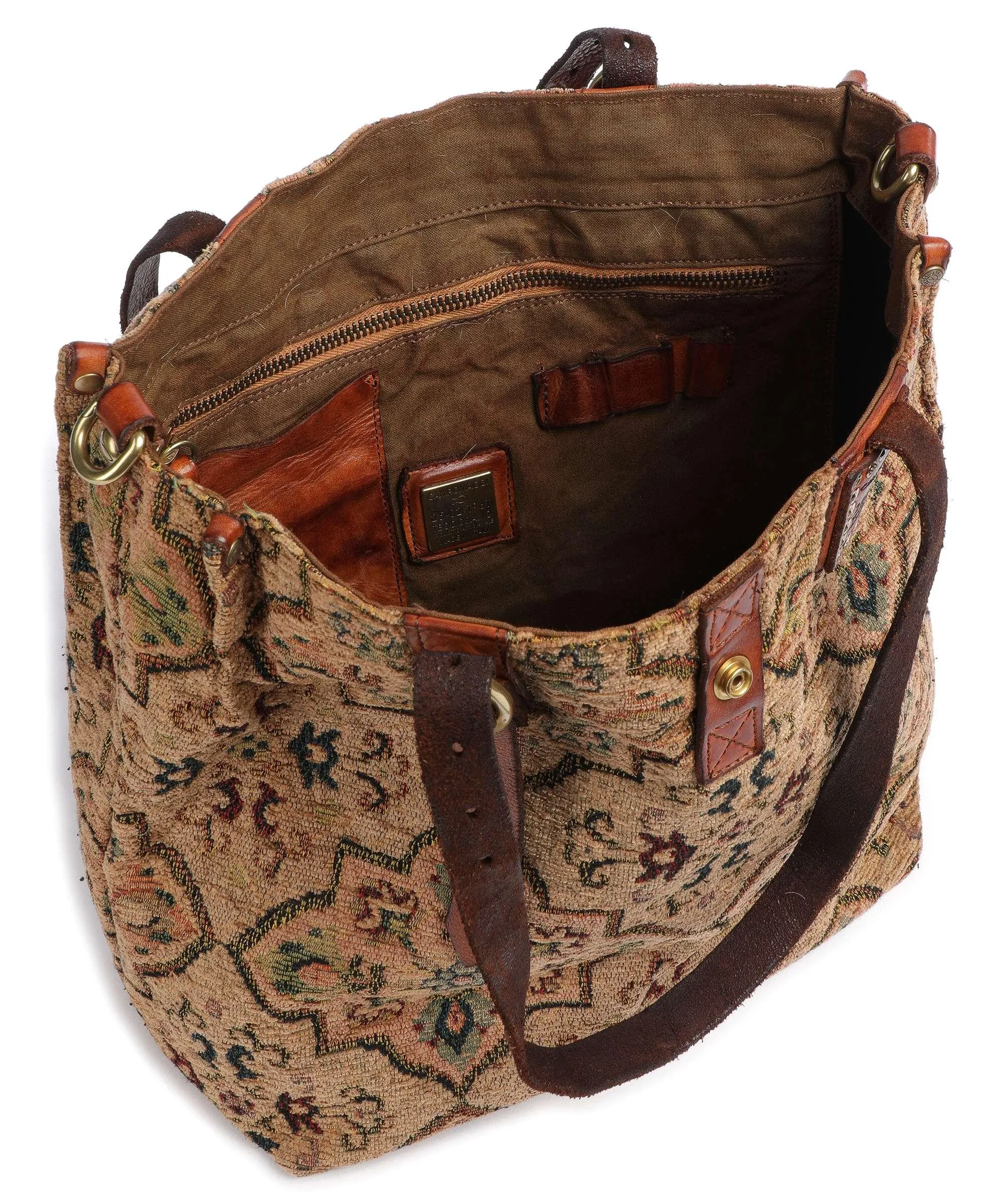  Campomaggi Borsa shopper poliestere marrone  