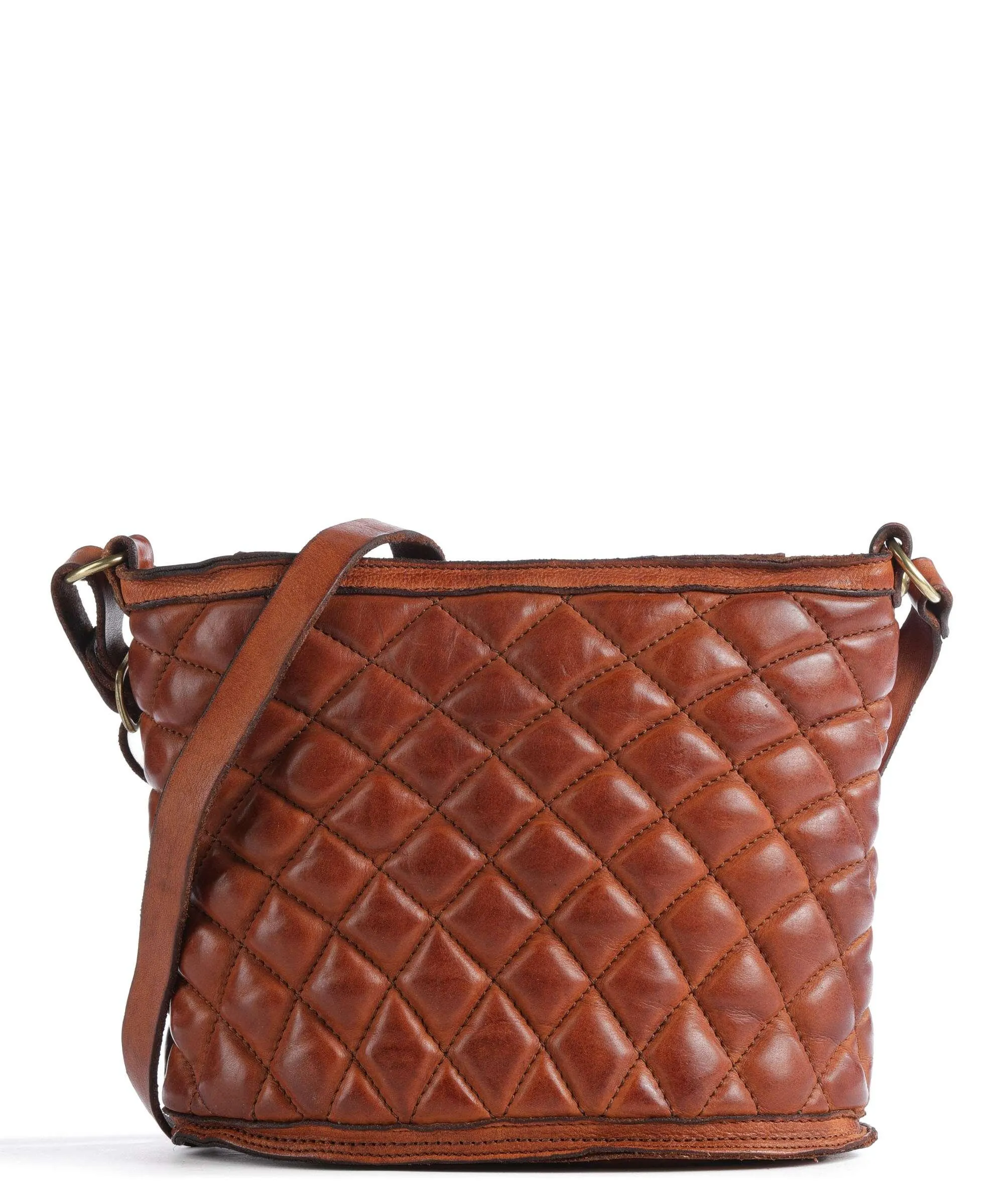  Campomaggi Prestige Borsa a tracolla pelle di vacchetta grana marrone  