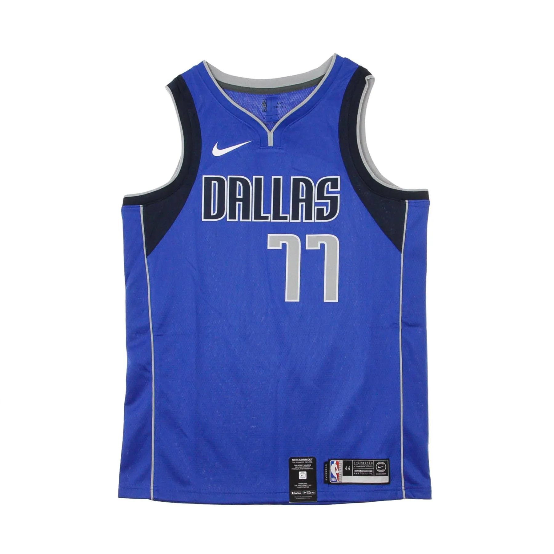 Canotta Basket Uomo Nba Swingman Jersey Icon Edition No 77 Luka Doncic Dalmav Road Game Royal/college Navy