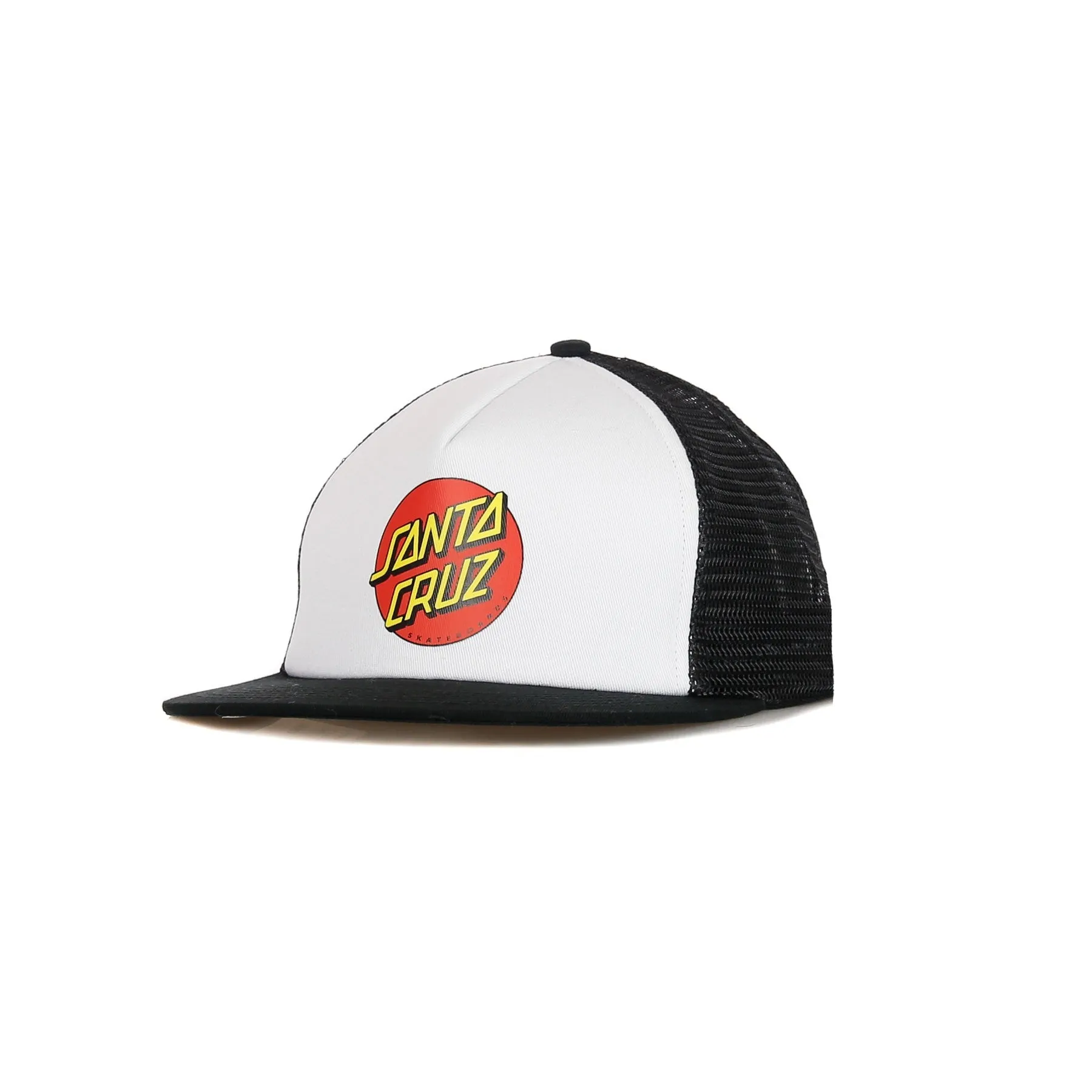 Cappellino Visiera Piatta Uomo Classic Dot Meshback Cap White/black