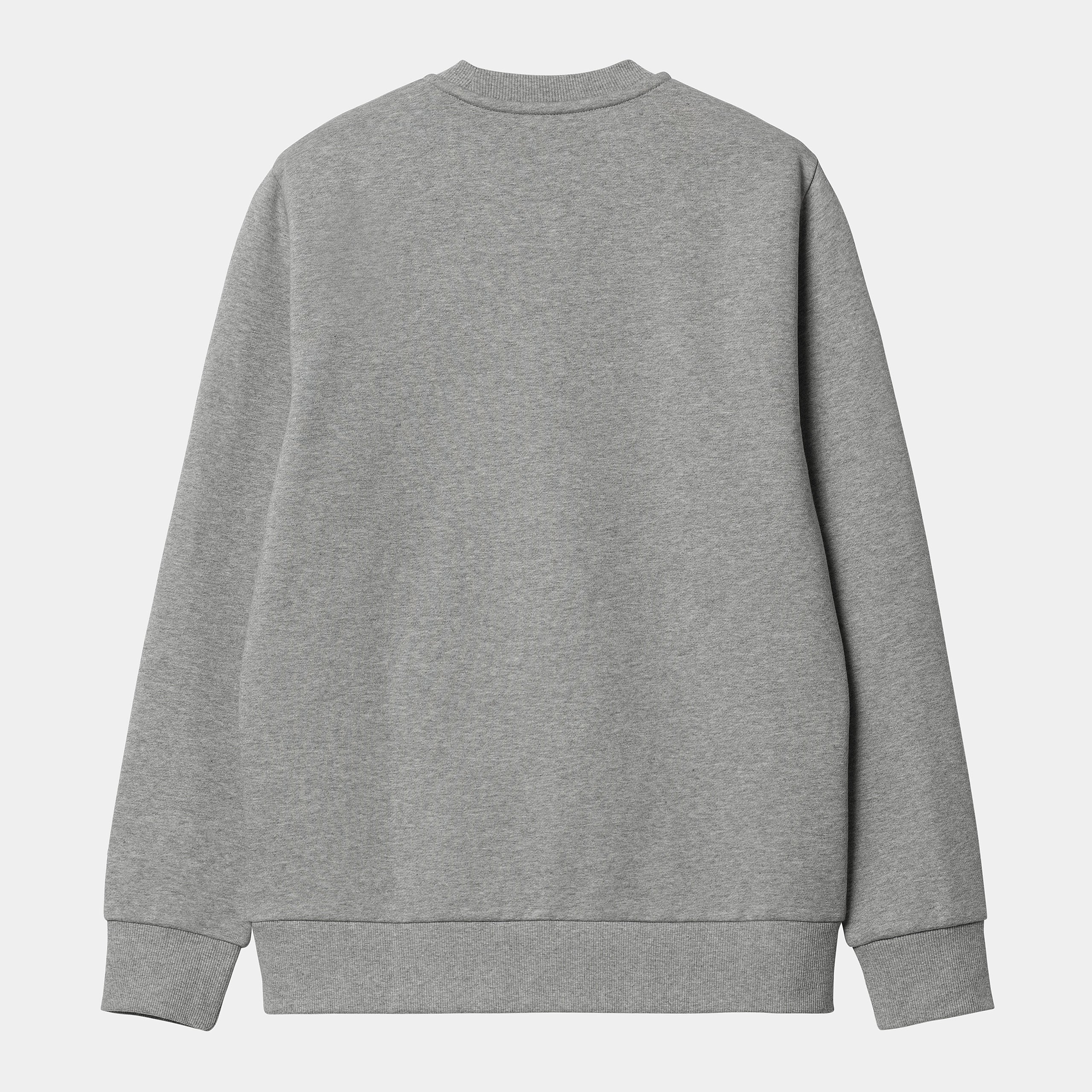 Carhartt men's crewneck sweatshirt 1031242 00D gray heather-white