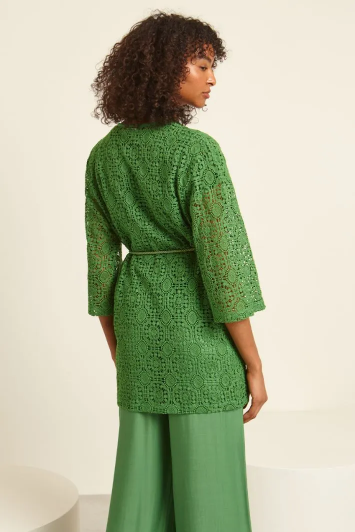 Casacca in pizzo macramè