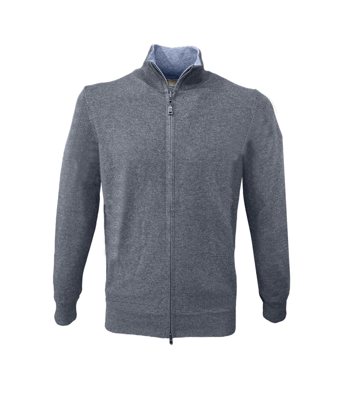 Cashmere Company Uomo Maglione Con Zip Reversibile F.12