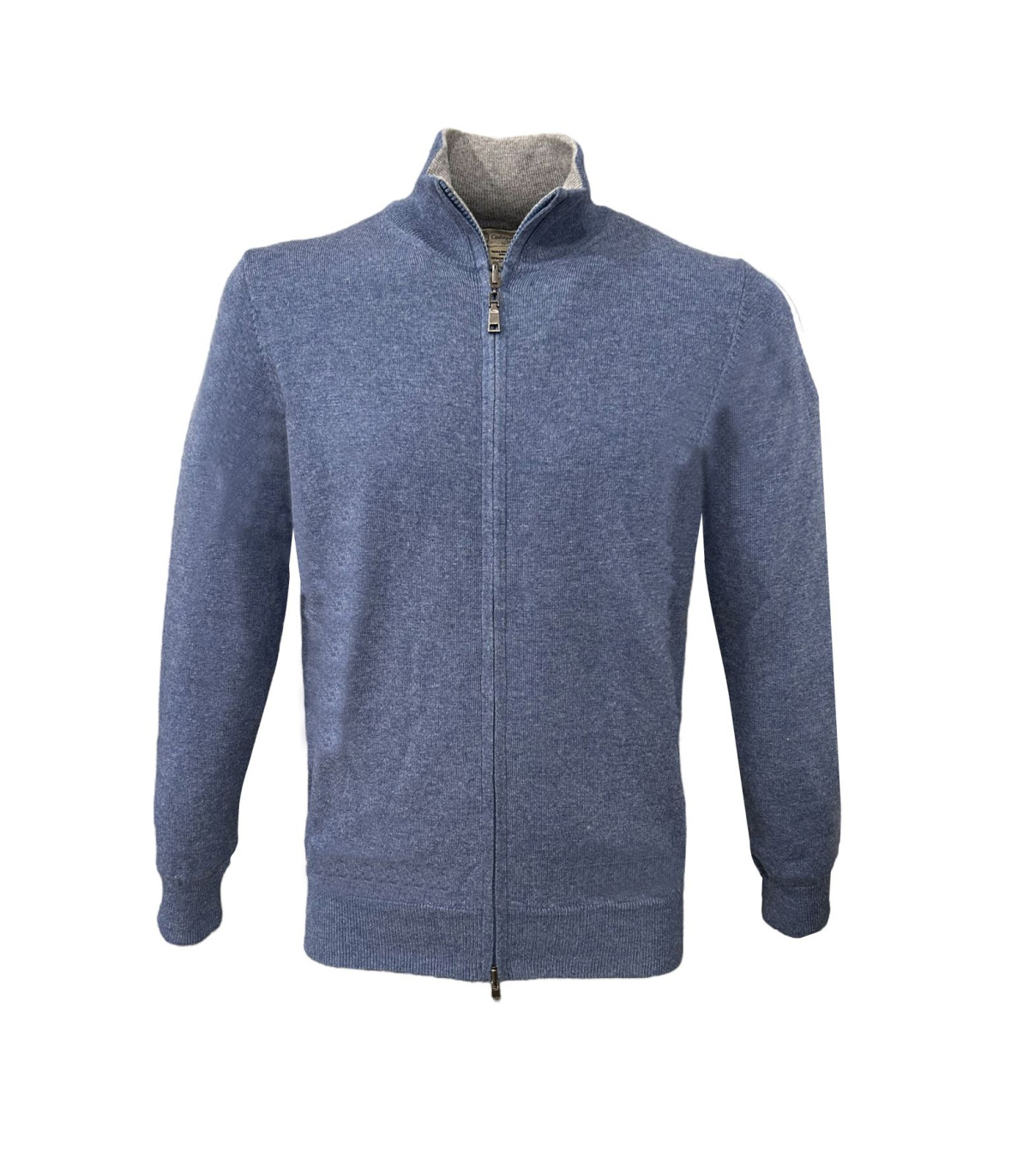 Cashmere Company Uomo Maglione Con Zip Reversibile F.12