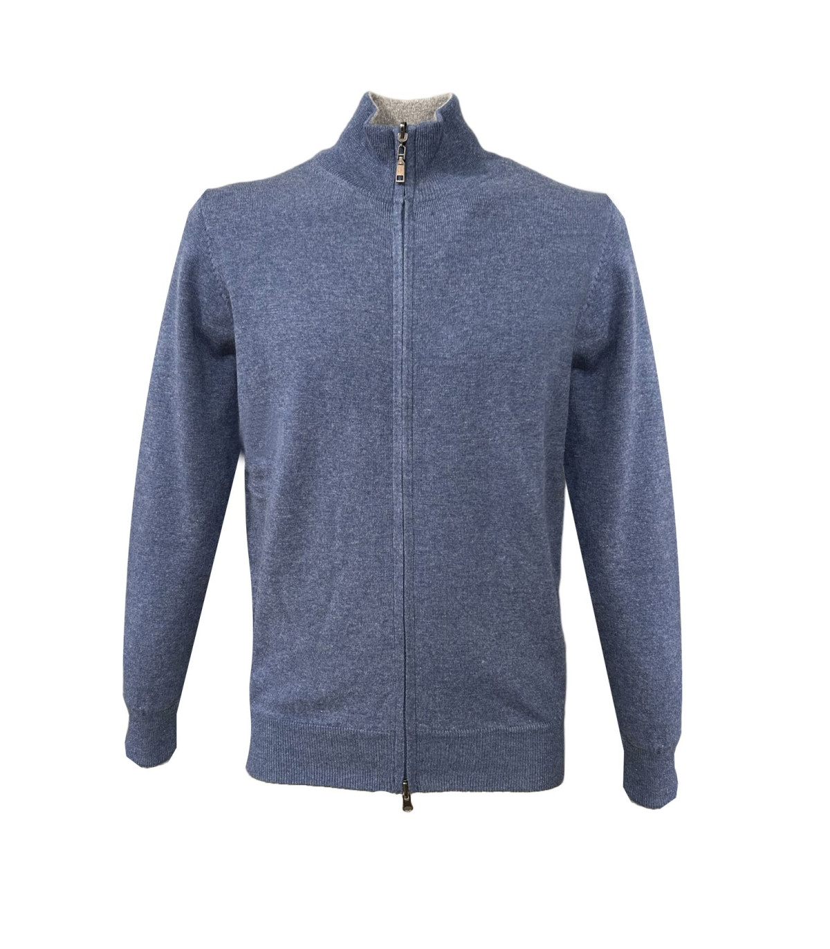 Cashmere Company Uomo Maglione Con Zip Reversibile F.12