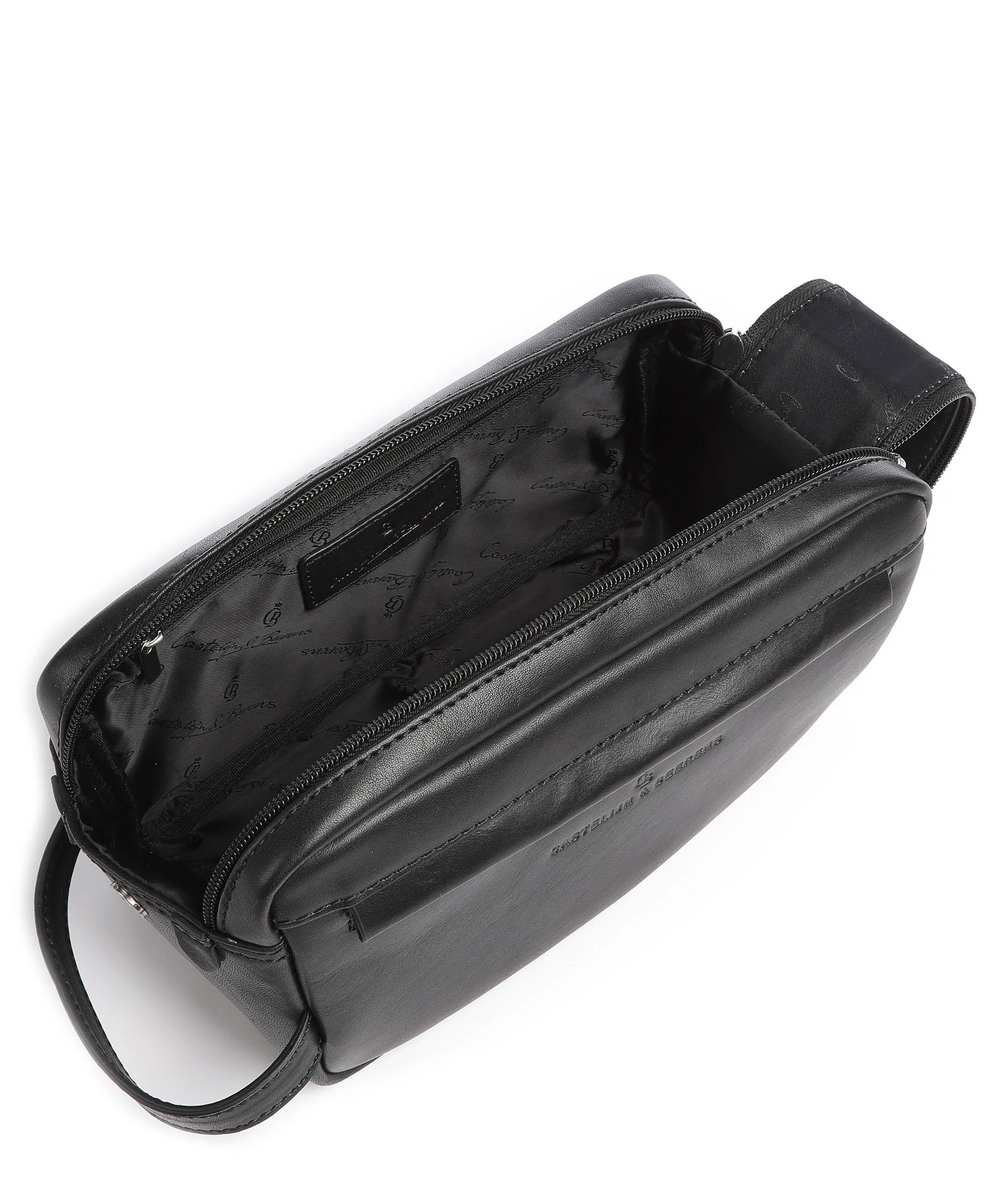  Castelijn & Beerens Verona Double Zip Borsa da toilette nero 25 cm  