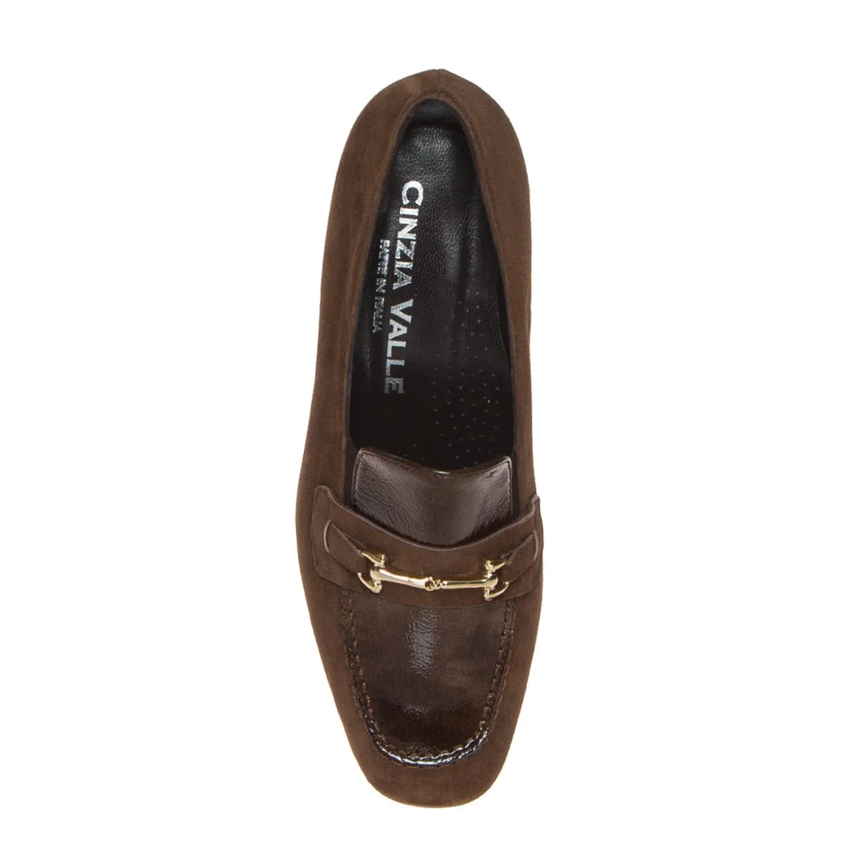 CINZIA VALLE 9441 MOCASSINO DONNA PELLE SCAMOSCIATA-NAPLAK MARRONE  