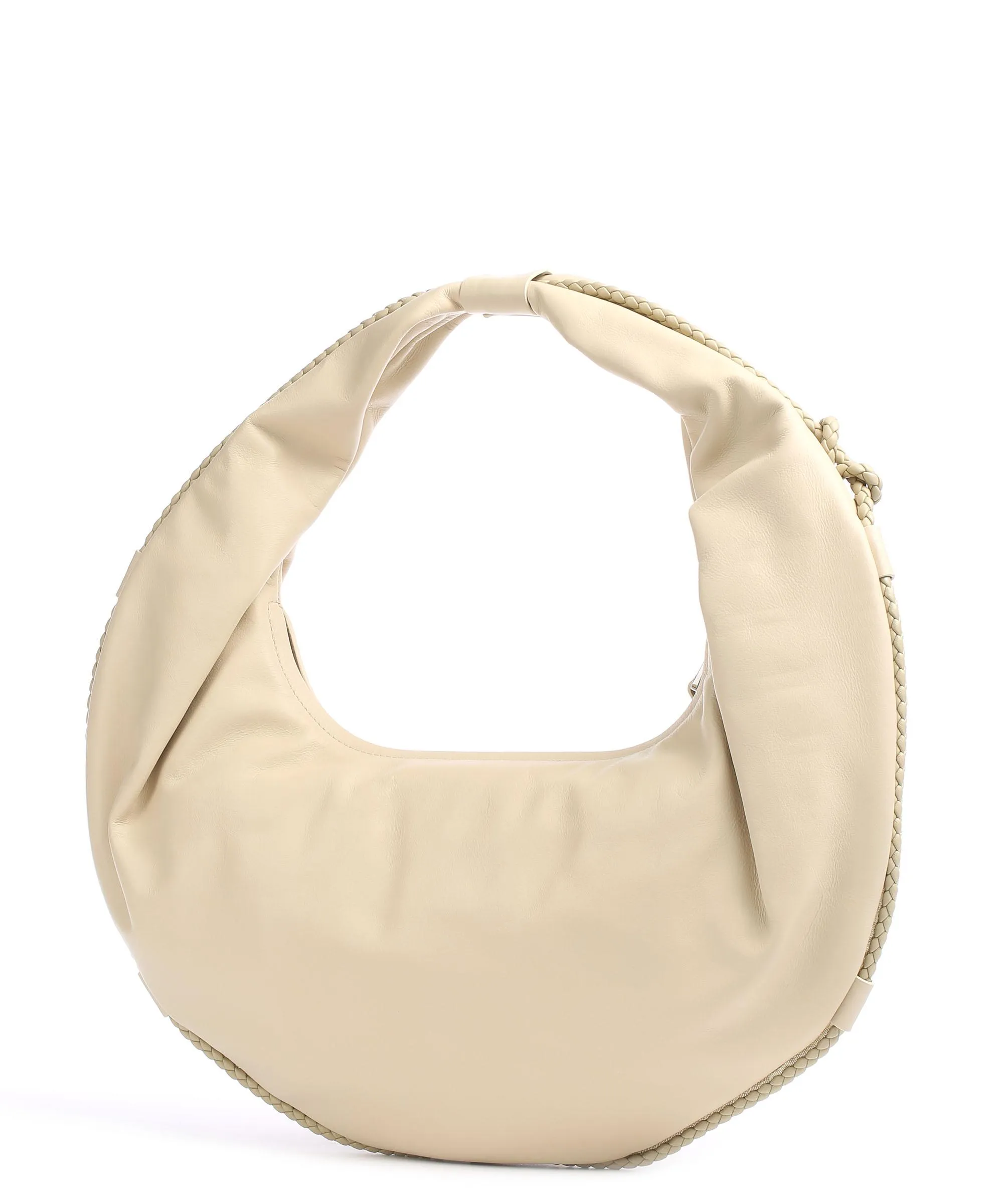  Coccinelle Sinfonia Borsa hobo pelle di vacchetta finemente grana beige  