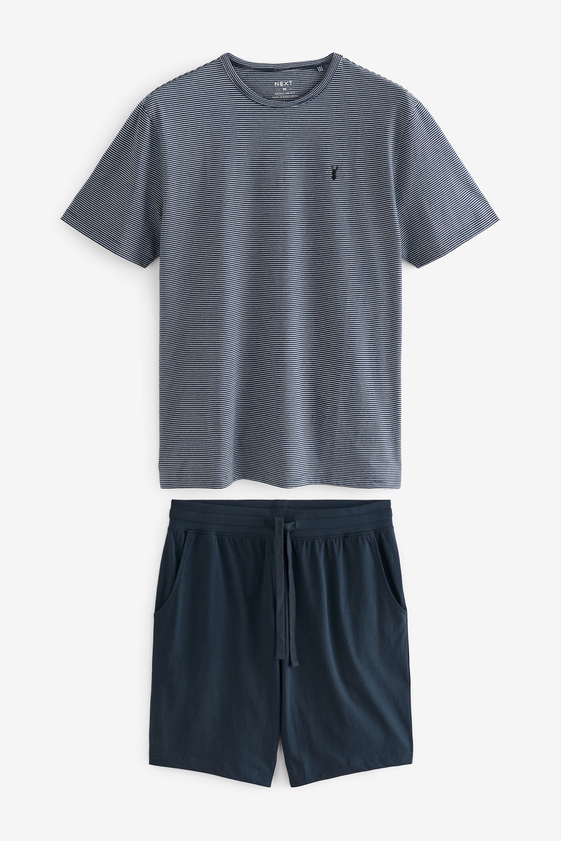 Completo pigiama con shorts in jersey