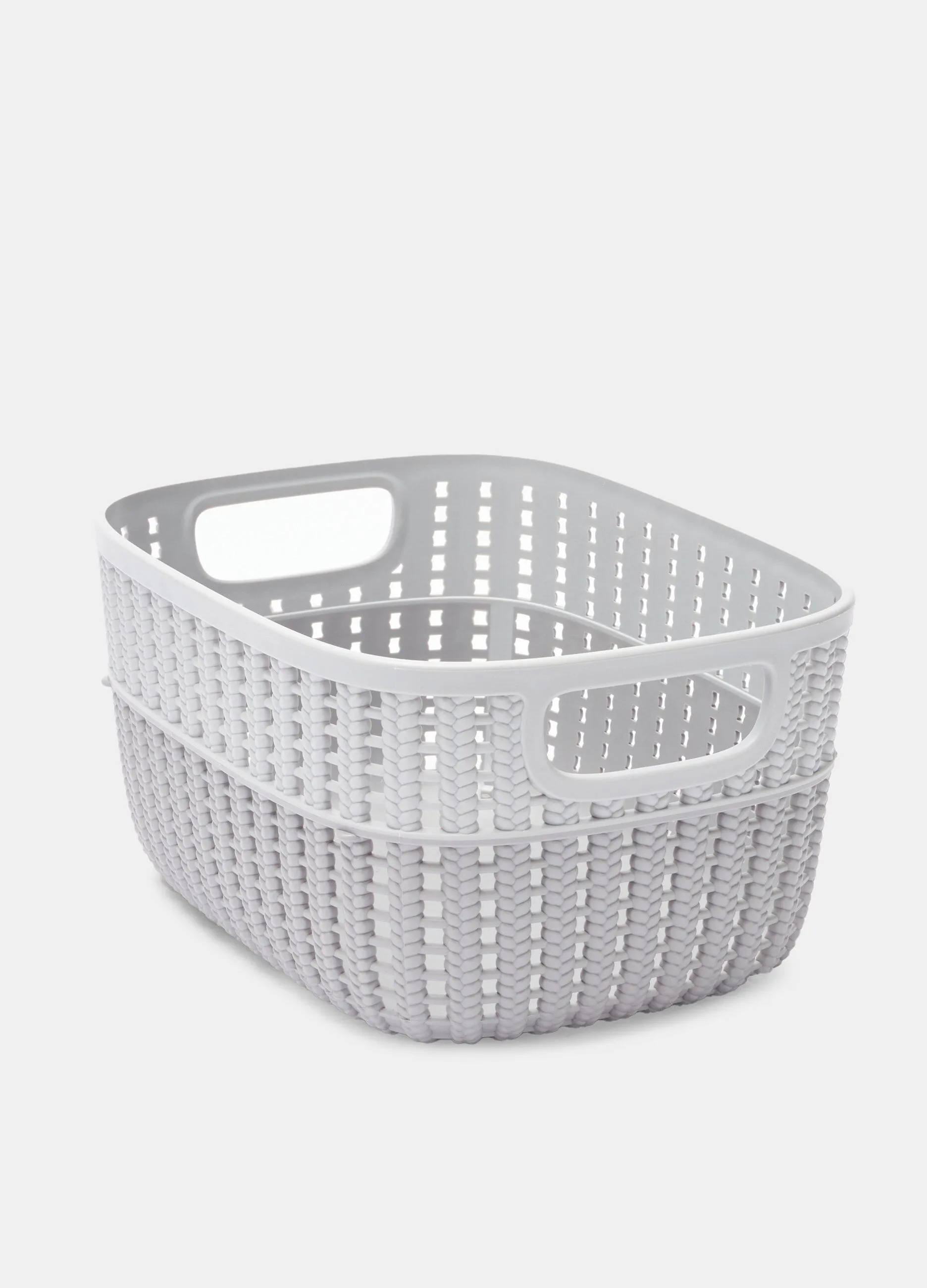 Contenitore biancheria in plastica lavorata