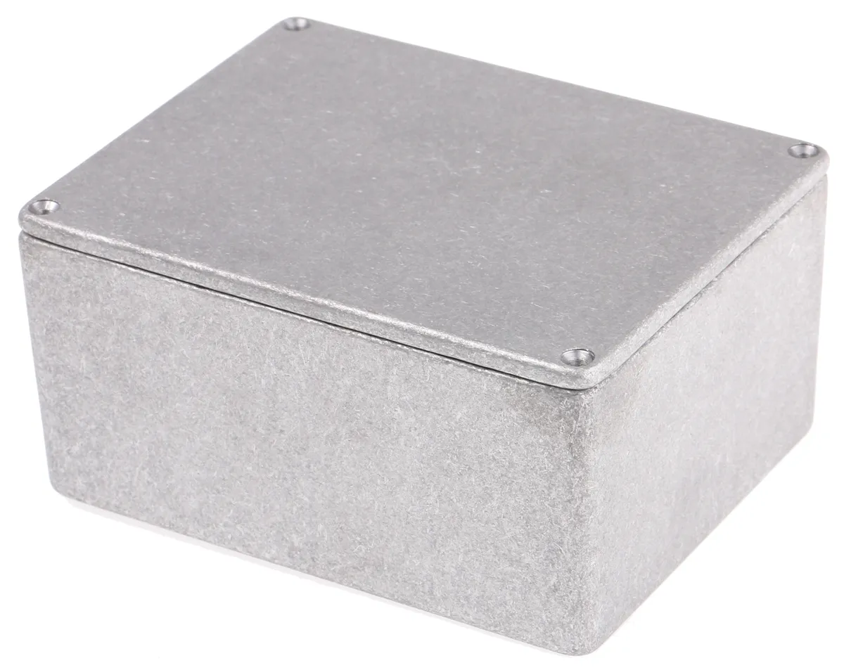 Contenitore CAMDENBOSS in Alluminio pressofuso 121 x 95 x 61mm, col. Grigio, IP54, schermato