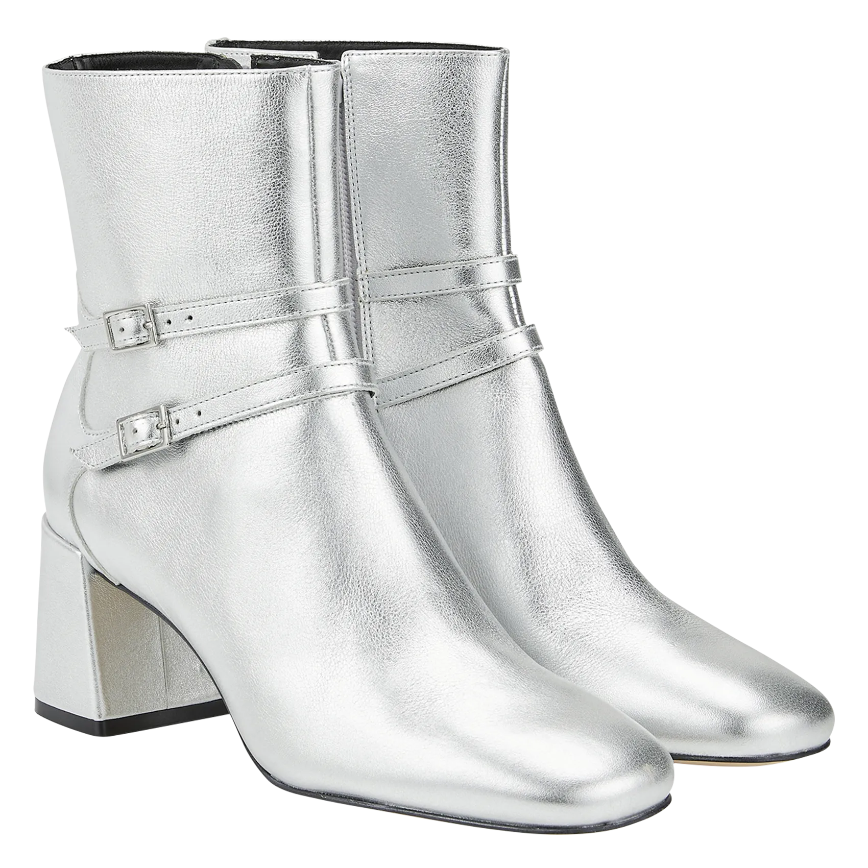  COSMOPARIS   BLANCA - Stivaletti in pelle metallizzata | Argento 