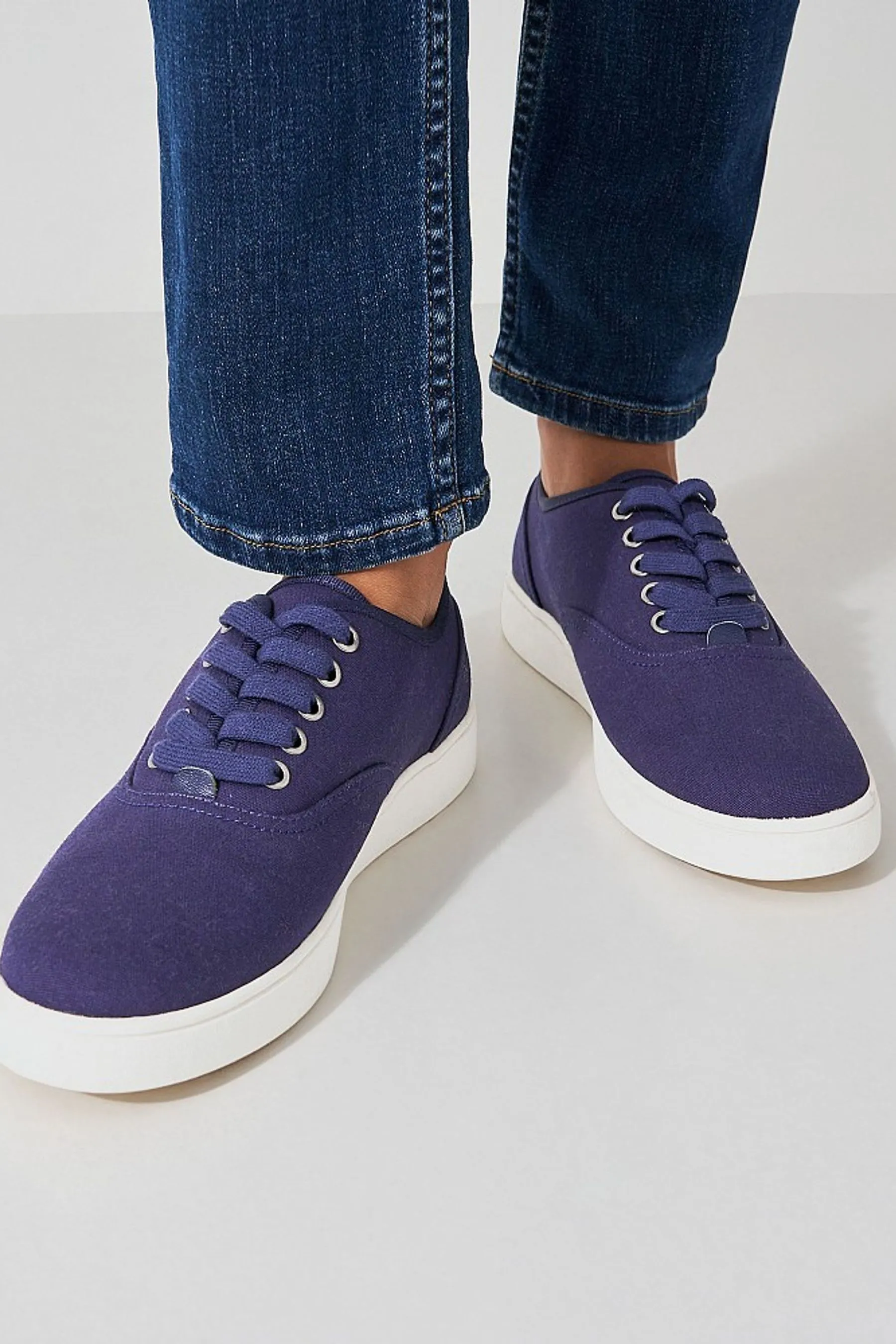 Crew Clothing - Scarpe da ginnastica Pizzo di tela