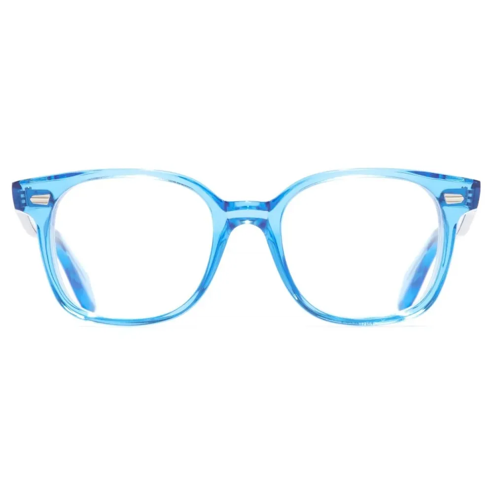 Cutler & Gross - 9990 Round Optical Glasses - Blue Crystal - Luxury - Cutler & Gross Eyewear