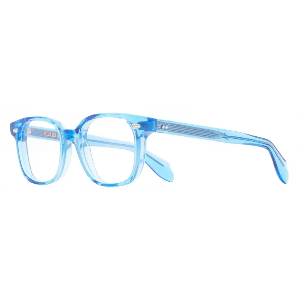 Cutler & Gross - 9990 Round Optical Glasses - Blue Crystal - Luxury - Cutler & Gross Eyewear