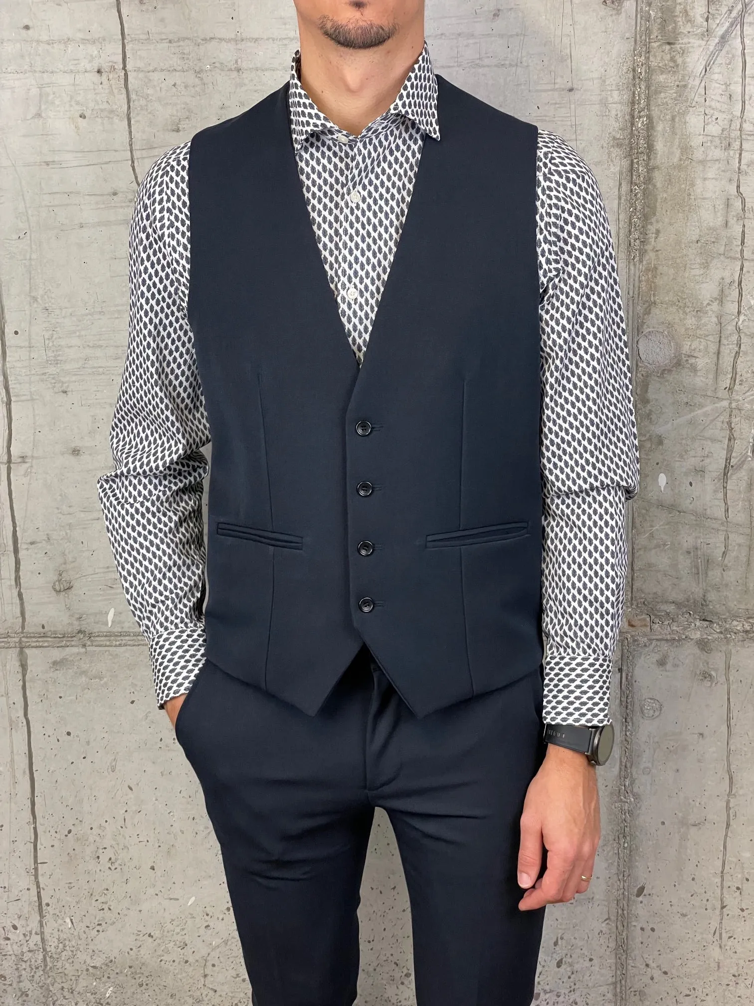 Daniele Alessandrini Gilet Blu