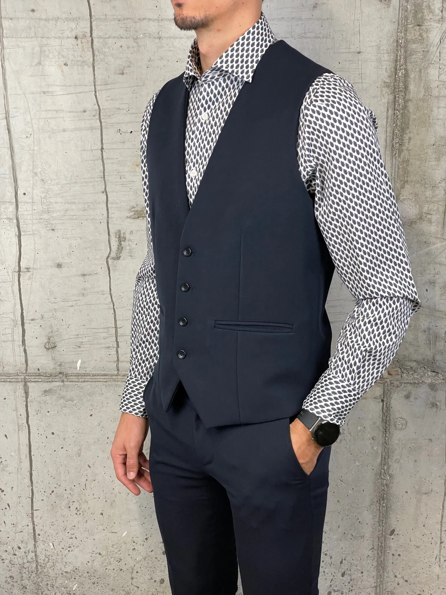 Daniele Alessandrini Gilet Blu