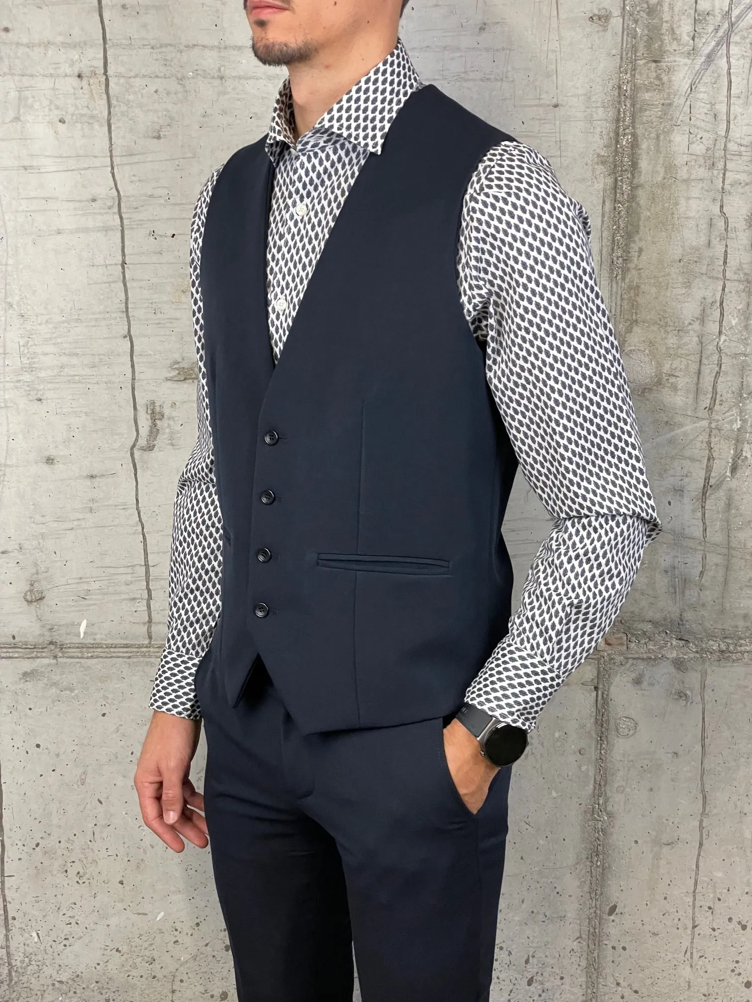 Daniele Alessandrini Gilet Blu