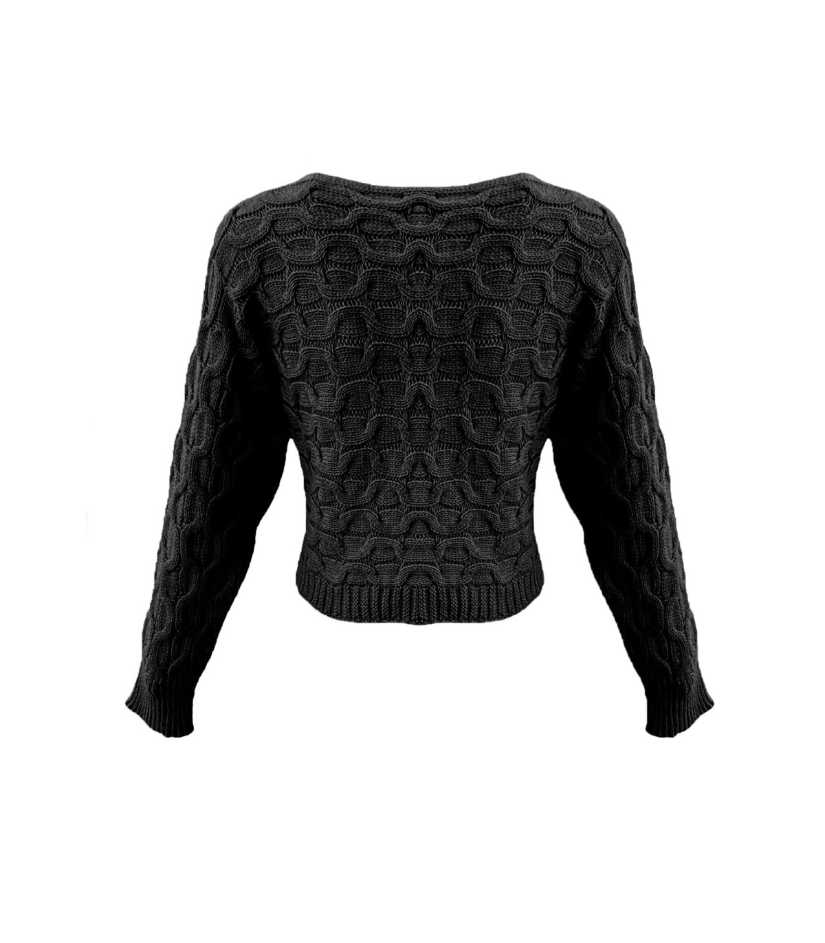 Denny Rose Donna Maglione A Girocollo Cropped