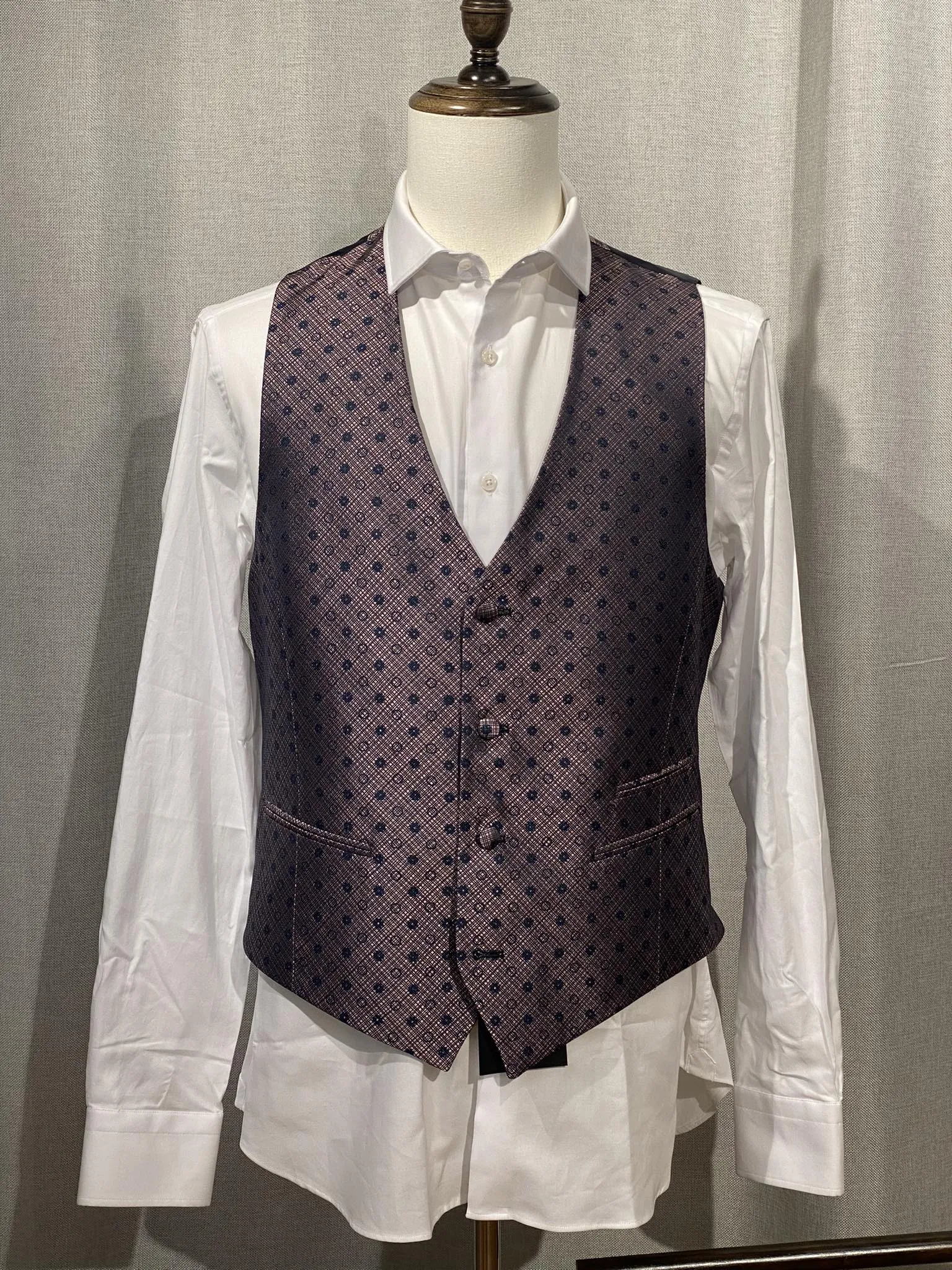 DIGEL gilet da uomo micro fantasia LAURENT 6973