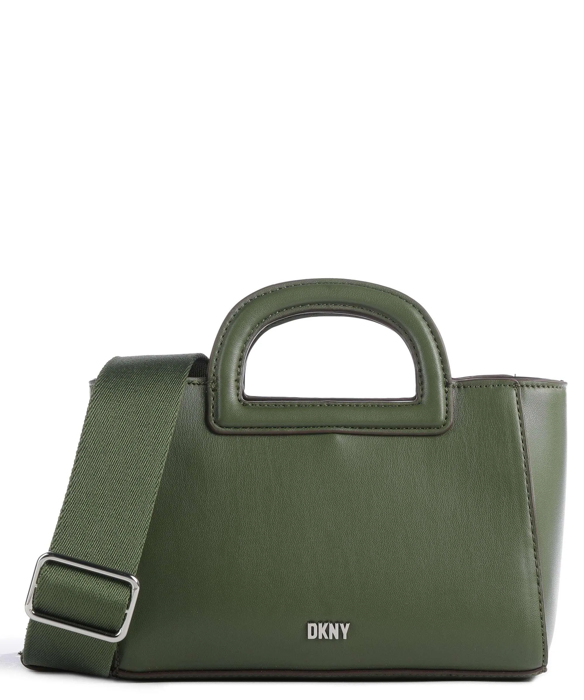  DKNY Drew Borsa a mano pelle sintetica verde scuro  