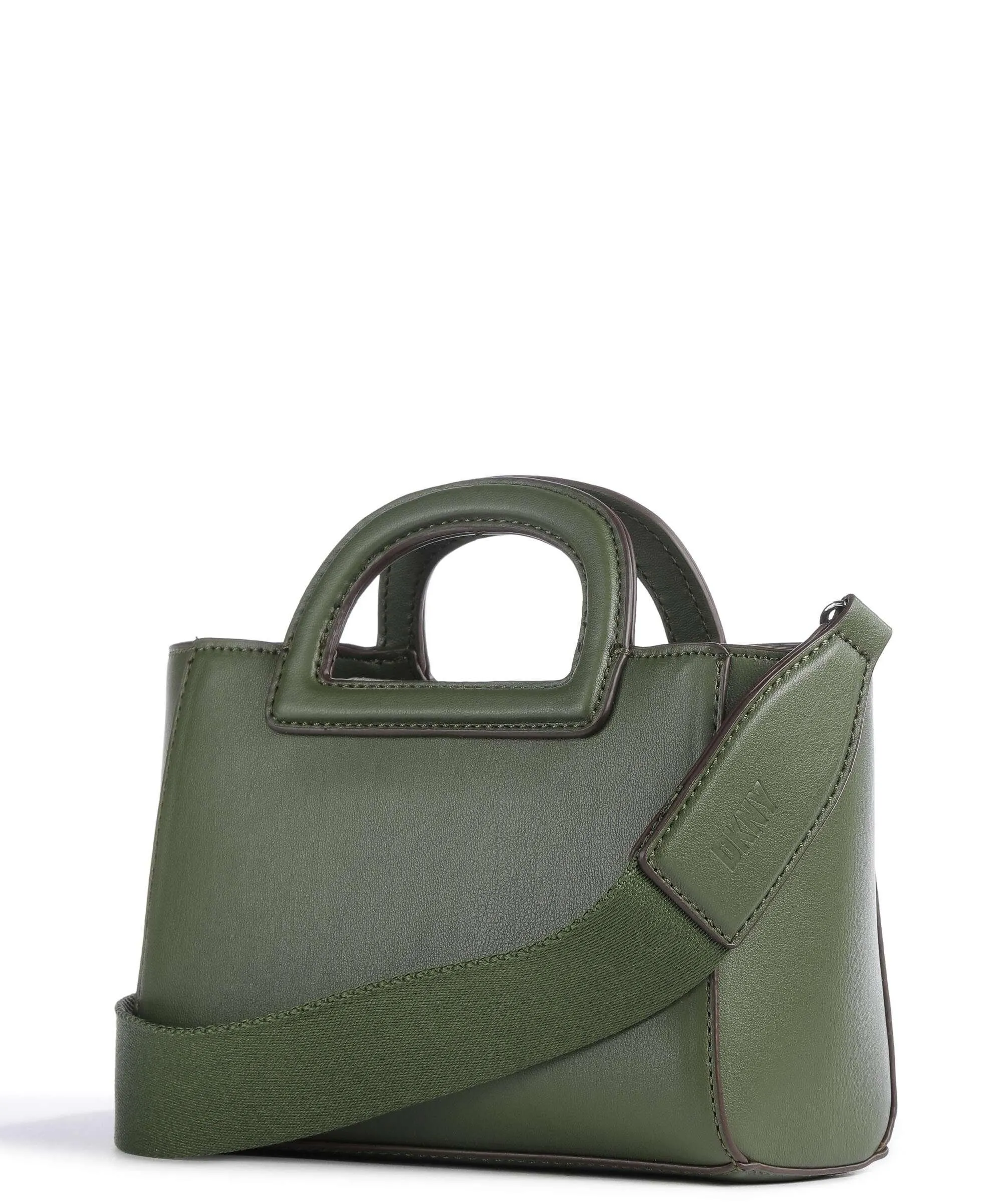  DKNY Drew Borsa a mano pelle sintetica verde scuro  