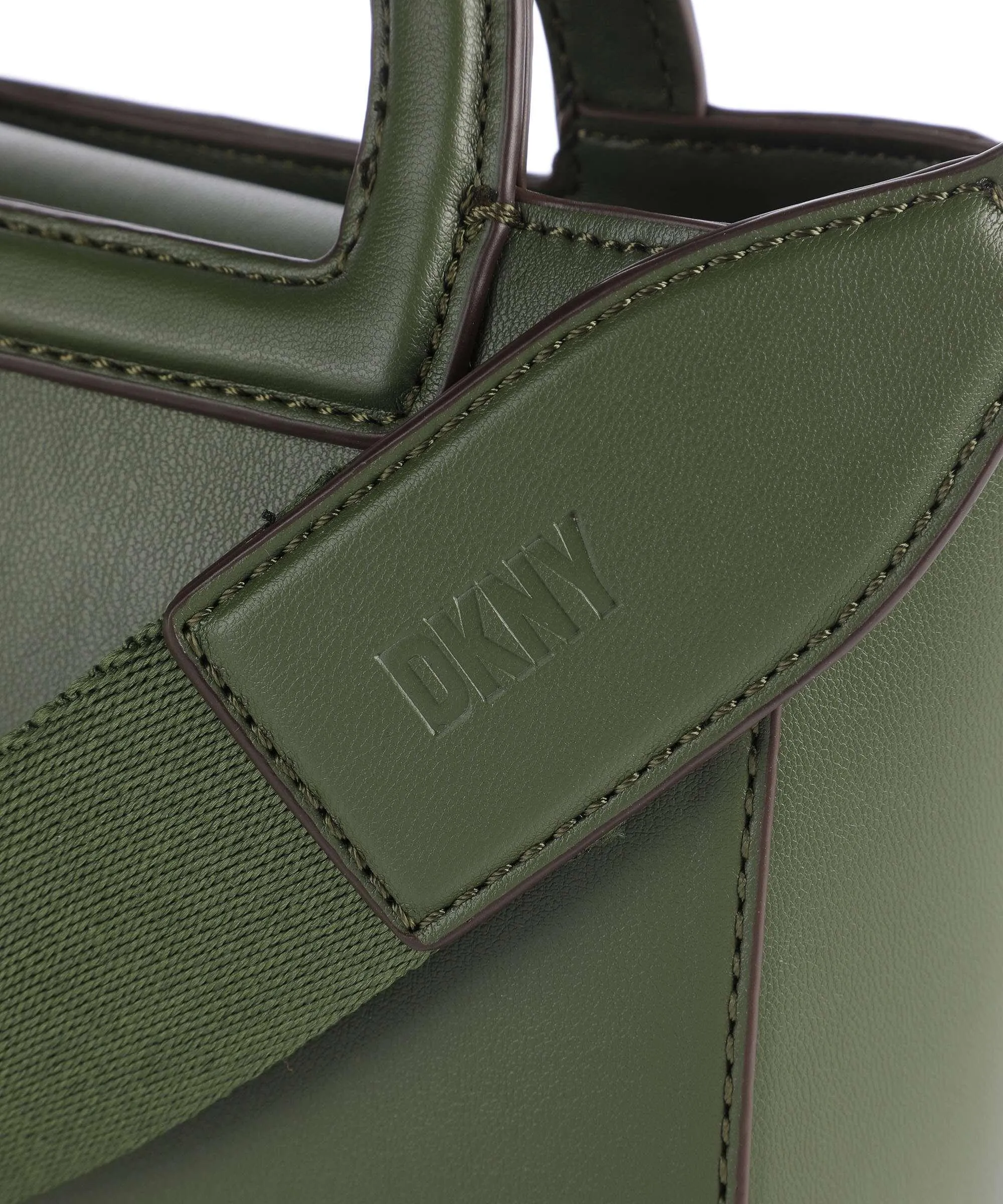  DKNY Drew Borsa a mano pelle sintetica verde scuro  