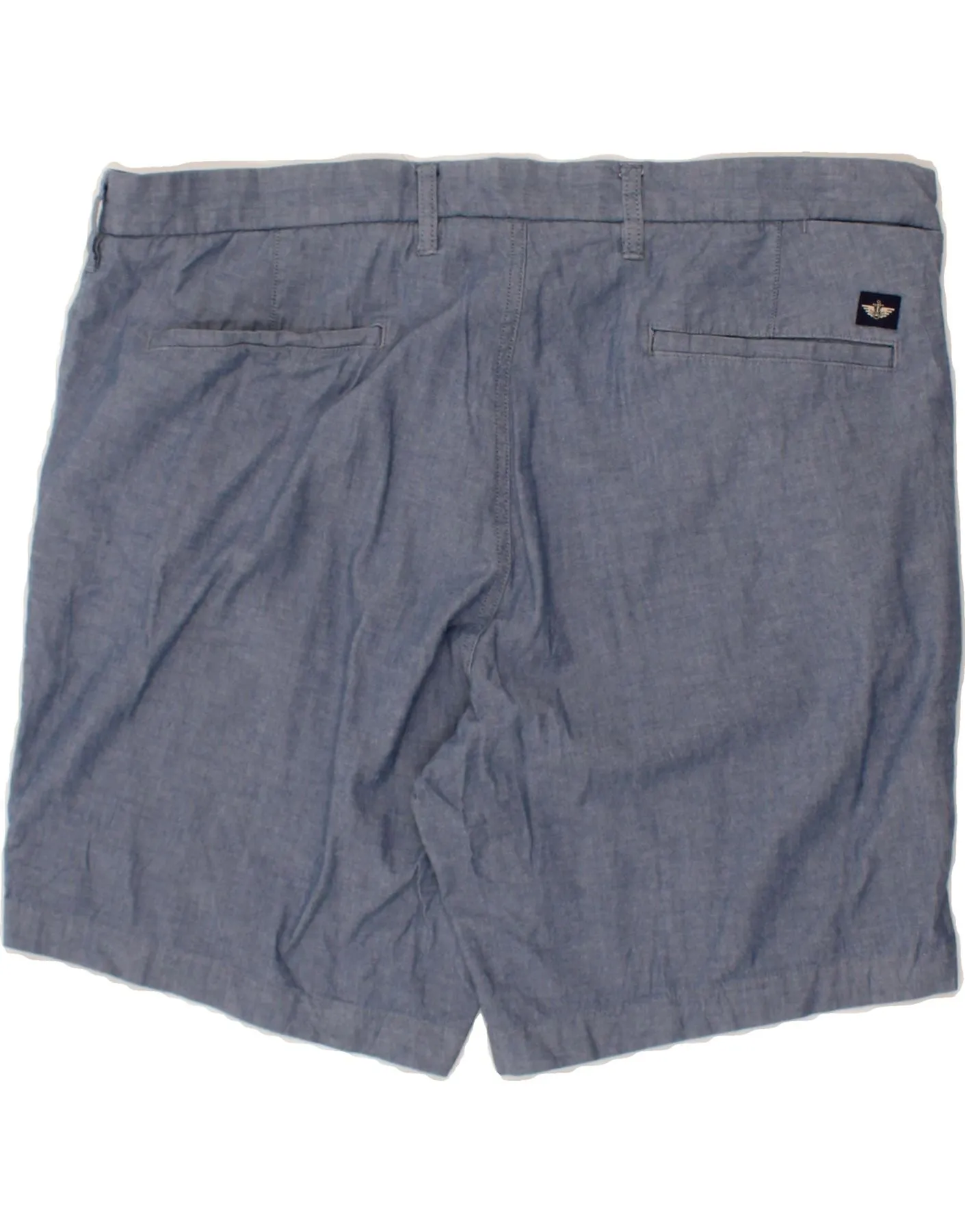 DOCKERS Mens Flex Chino Shorts W42 2XL Navy Blue Cotton