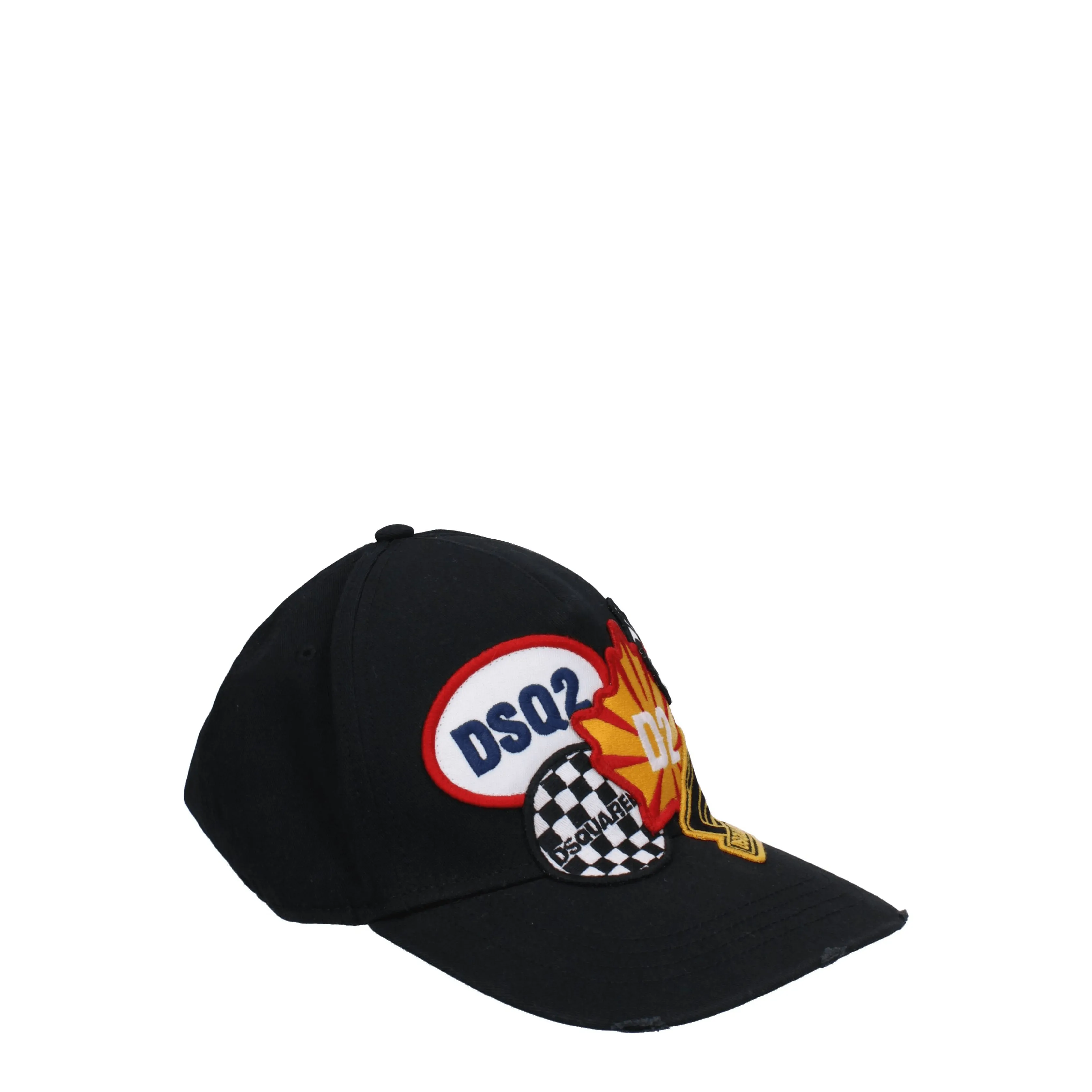 Dsquared2 Cappelli Uomo Cotone Nero