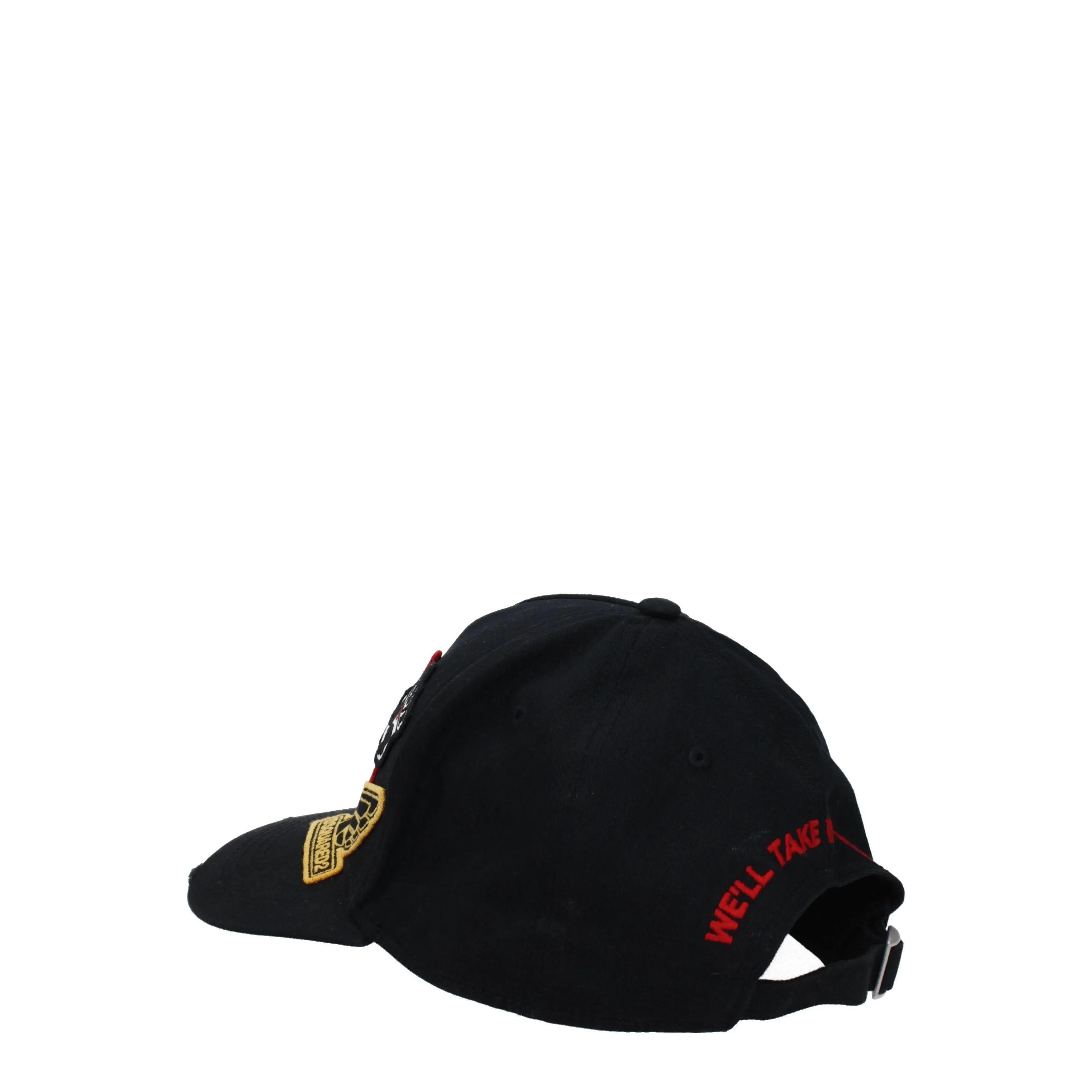 Dsquared2 Cappelli Uomo Cotone Nero