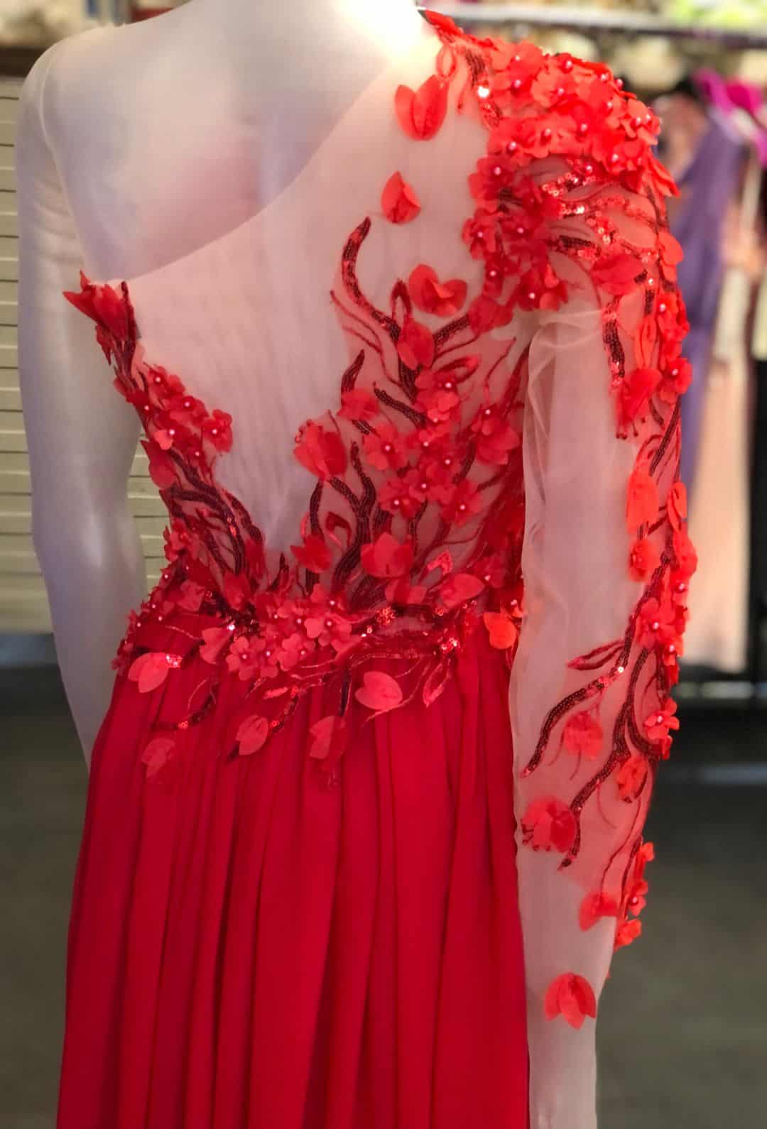 Elegante abito mono manica
