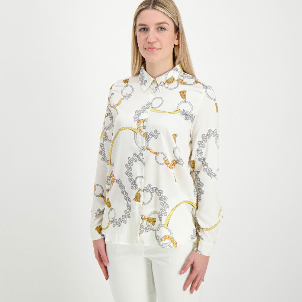 EMME MARELLA CAMICIA IN TWILL FANTASIA NABAB DONNA