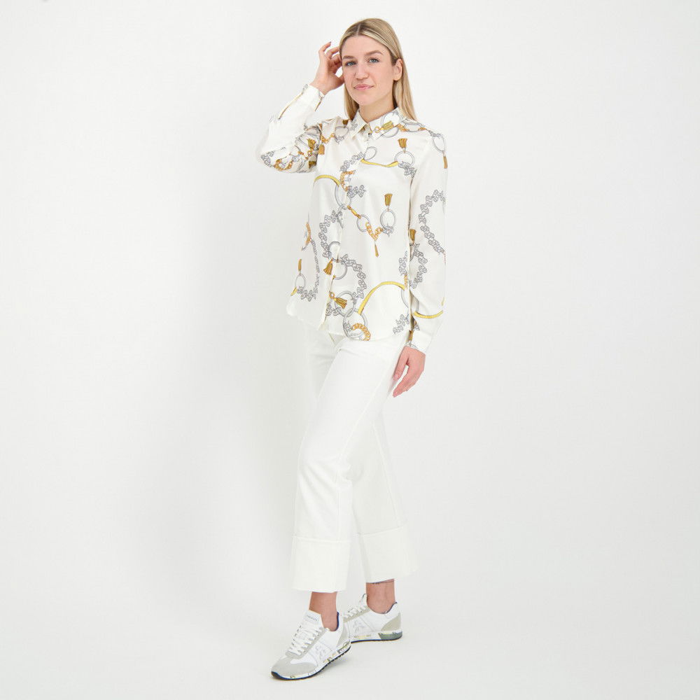 EMME MARELLA CAMICIA IN TWILL FANTASIA NABAB DONNA