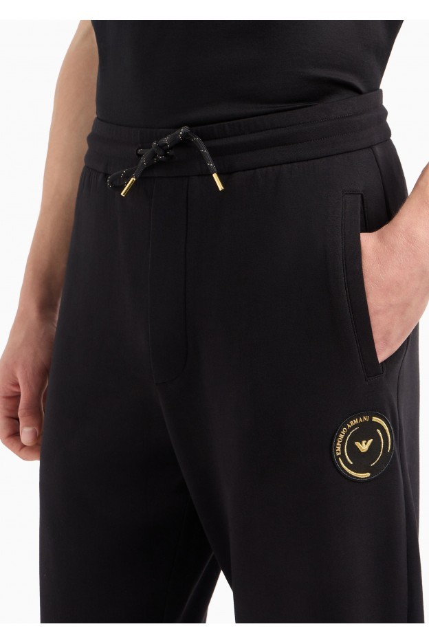 Emporio Armani Pantaloni Jogger Con Coulisse E Patch Capsule Ramadan