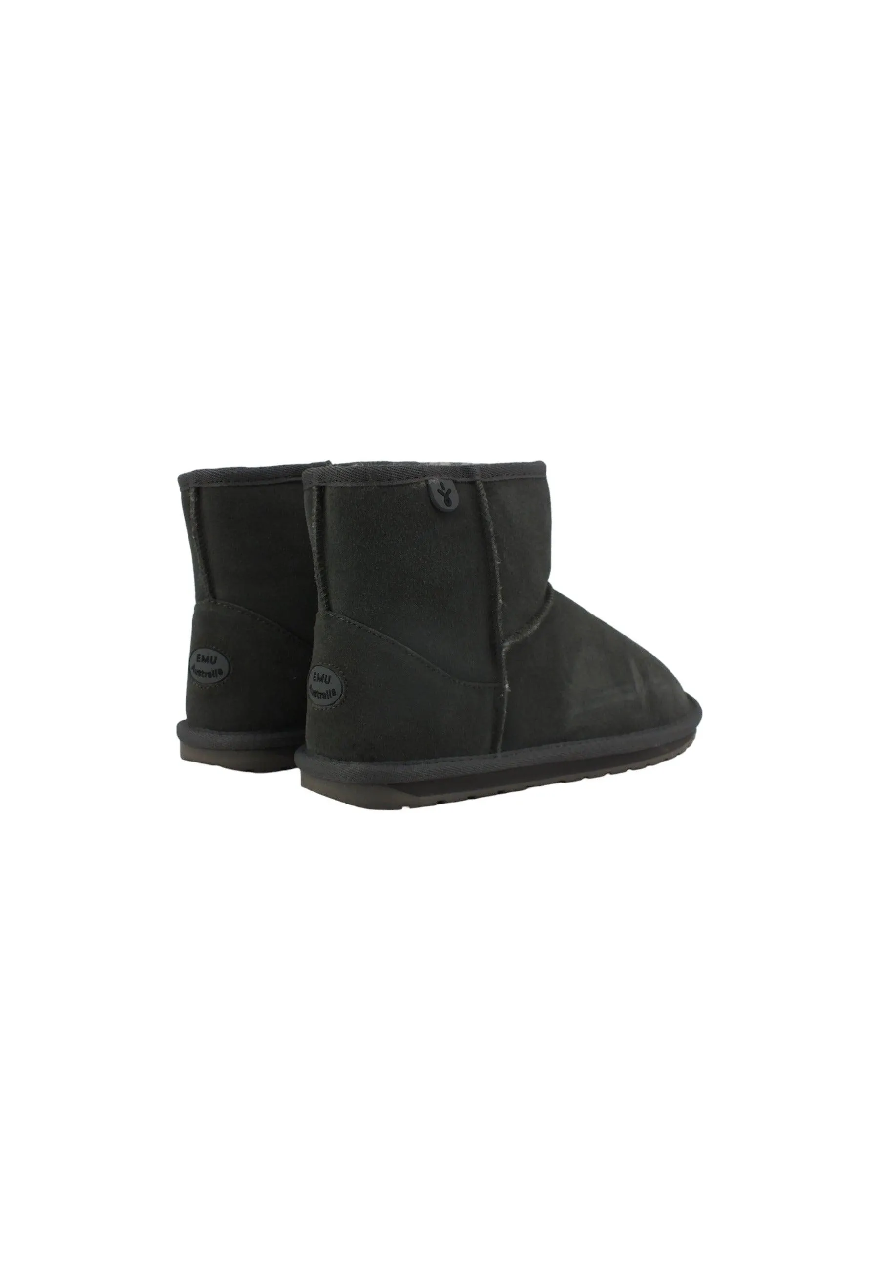EMU Wallaby Mini Stivaletto Pelo Bimbo Charcoal Grigio K10103