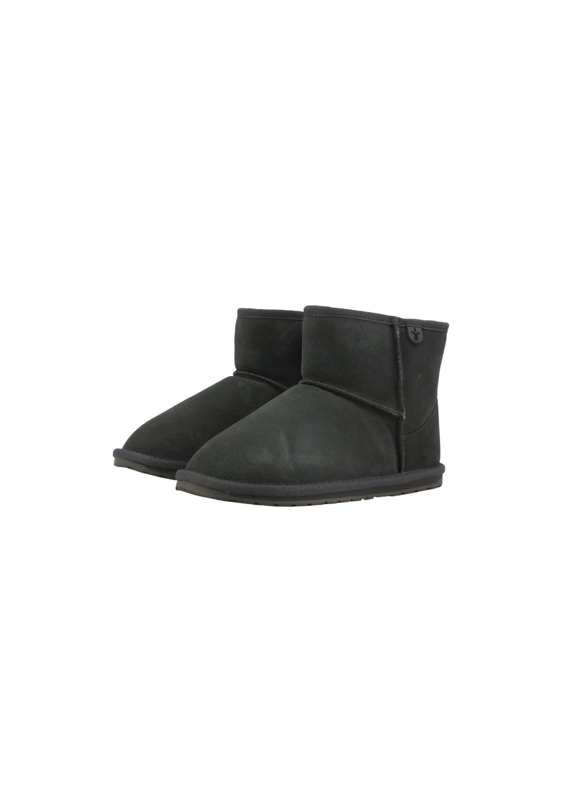 EMU Wallaby Mini Stivaletto Pelo Bimbo Charcoal Grigio K10103