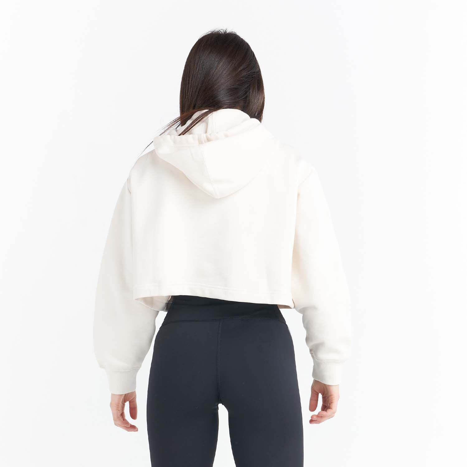 Felpa ADIDAS Donna SHORT HOODIE Bianco