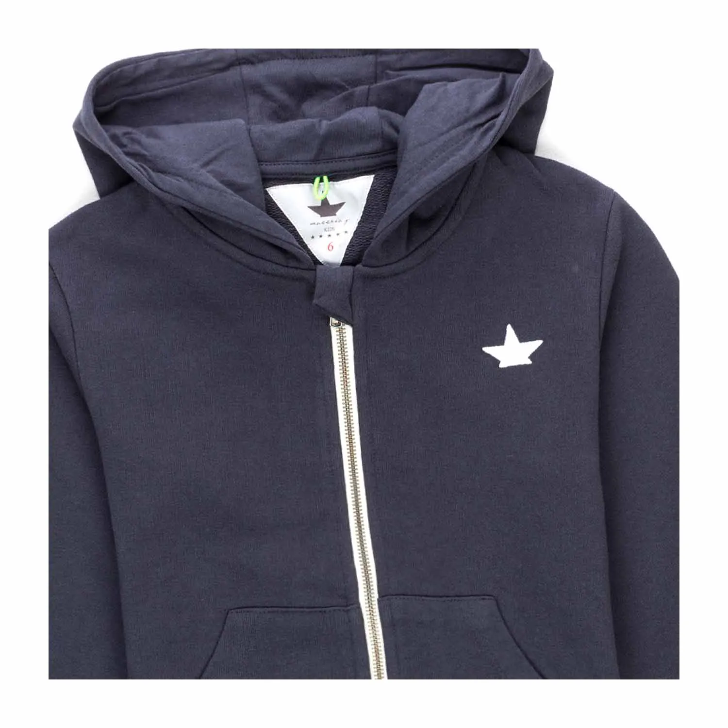 Felpa Blu Con Zip Bambino Teenager