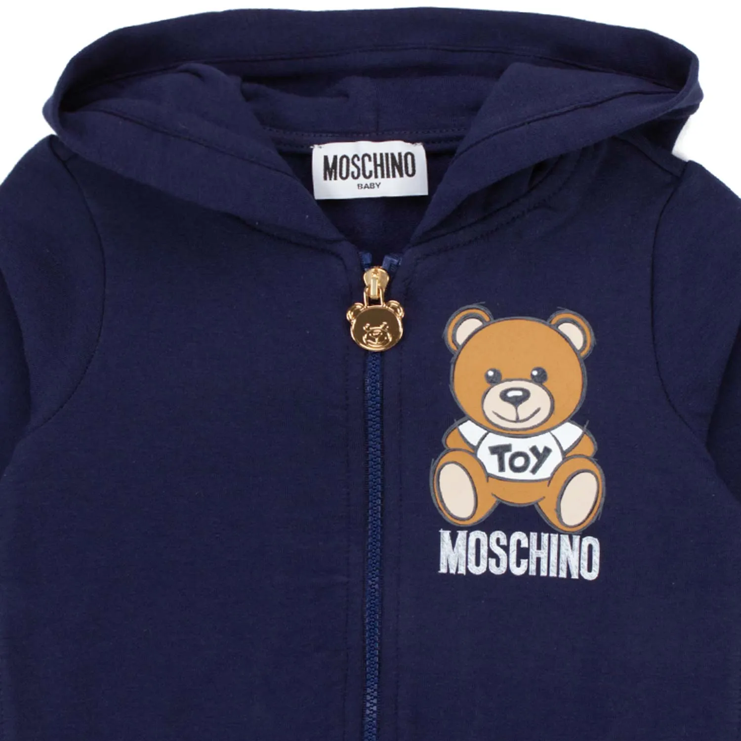 Felpa Blu Con Zip Bimbo Unisex