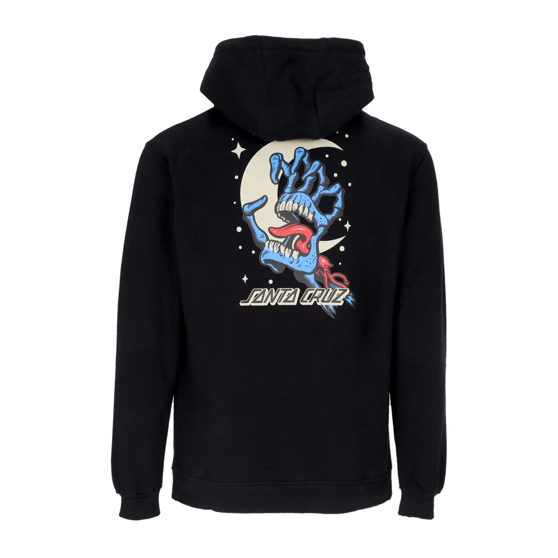 Felpa Cappuccio Uomo Cosmic Bone Hand Hoodie Black