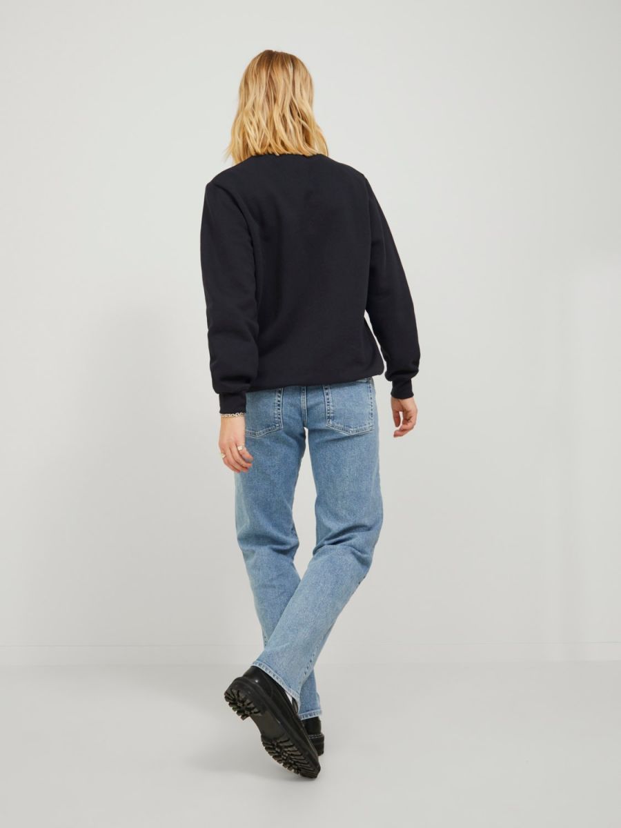 FELPA Donna JJXX 12223962 JXABBIE RLX LS EVERY CREW BLACK
