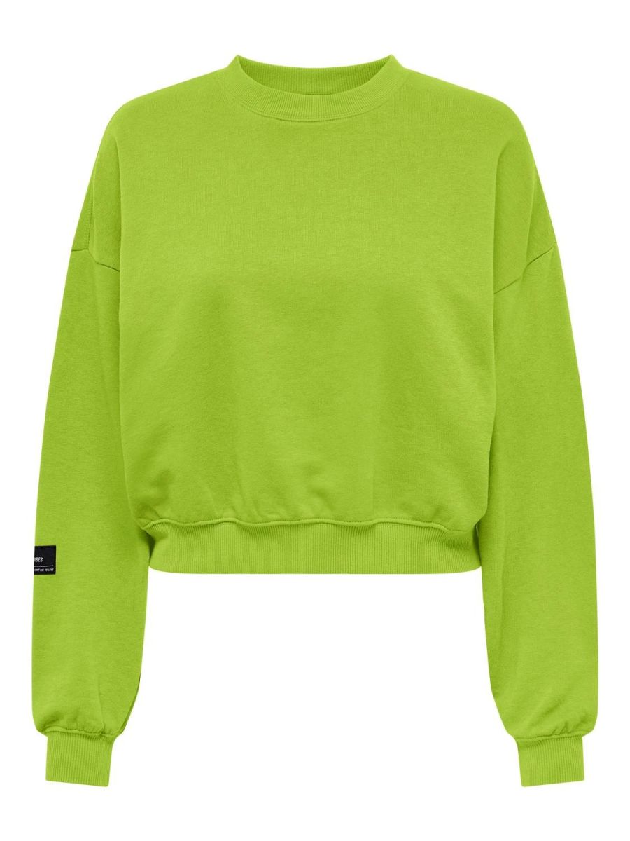 FELPA Donna ONLY 15312086 BELLA SHORT LIME GREEN