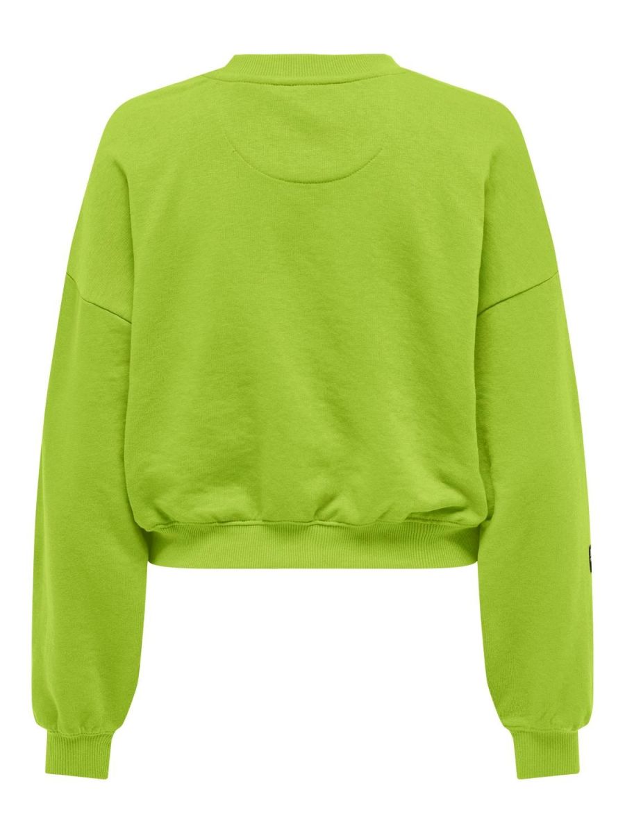 FELPA Donna ONLY 15312086 BELLA SHORT LIME GREEN