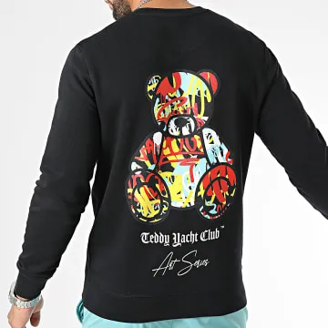 Felpa girocollo Art Series Nero